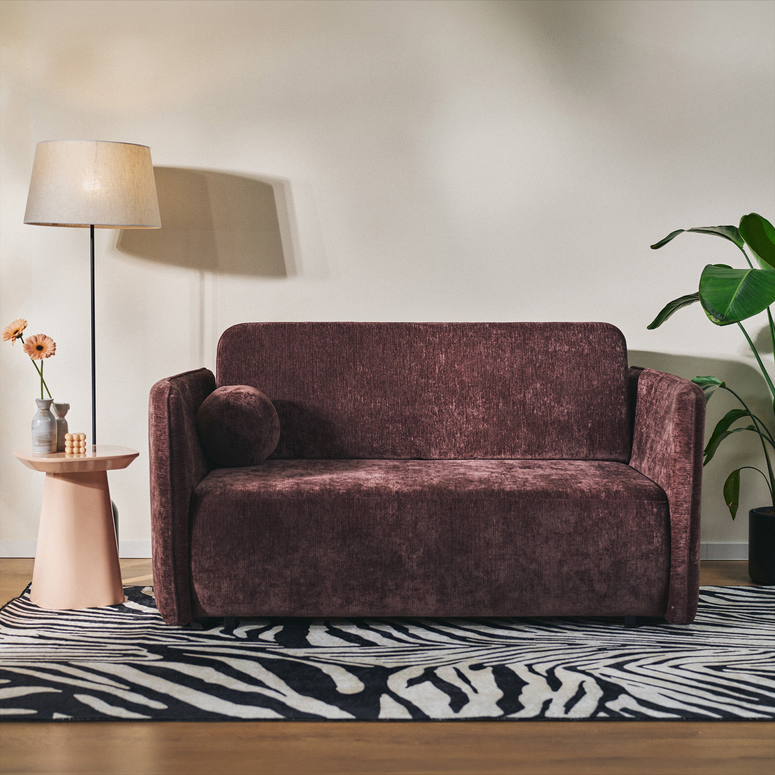 selsey-paxi-ausziehbares-zweisitzer-sofa-165-cm-mit-stauraum-pflaume-chenille image 2