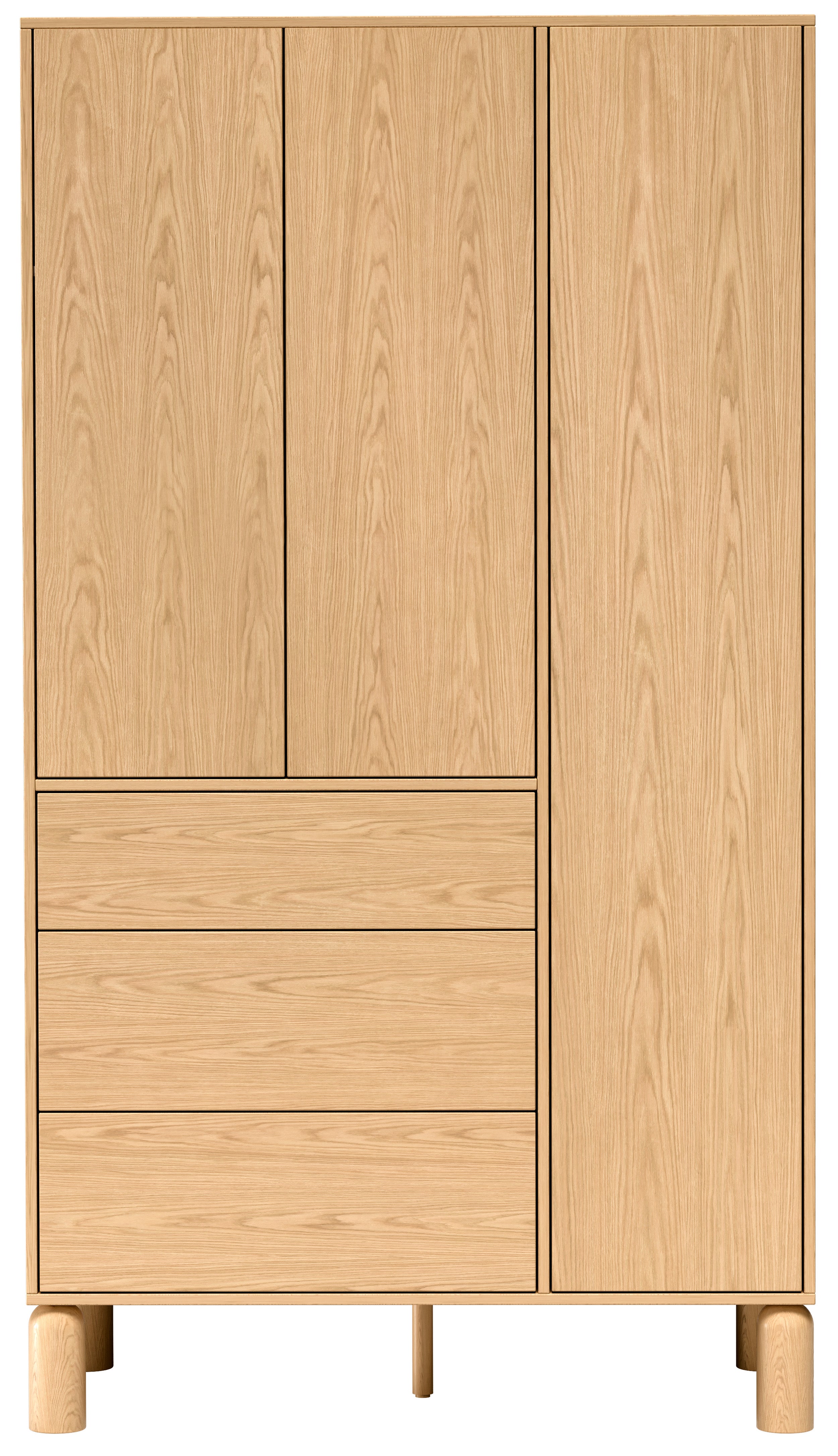 selsey-sanden-dreht-renschrank-110-cm-eiche-bookmatch-mit-3-schubladen image 5
