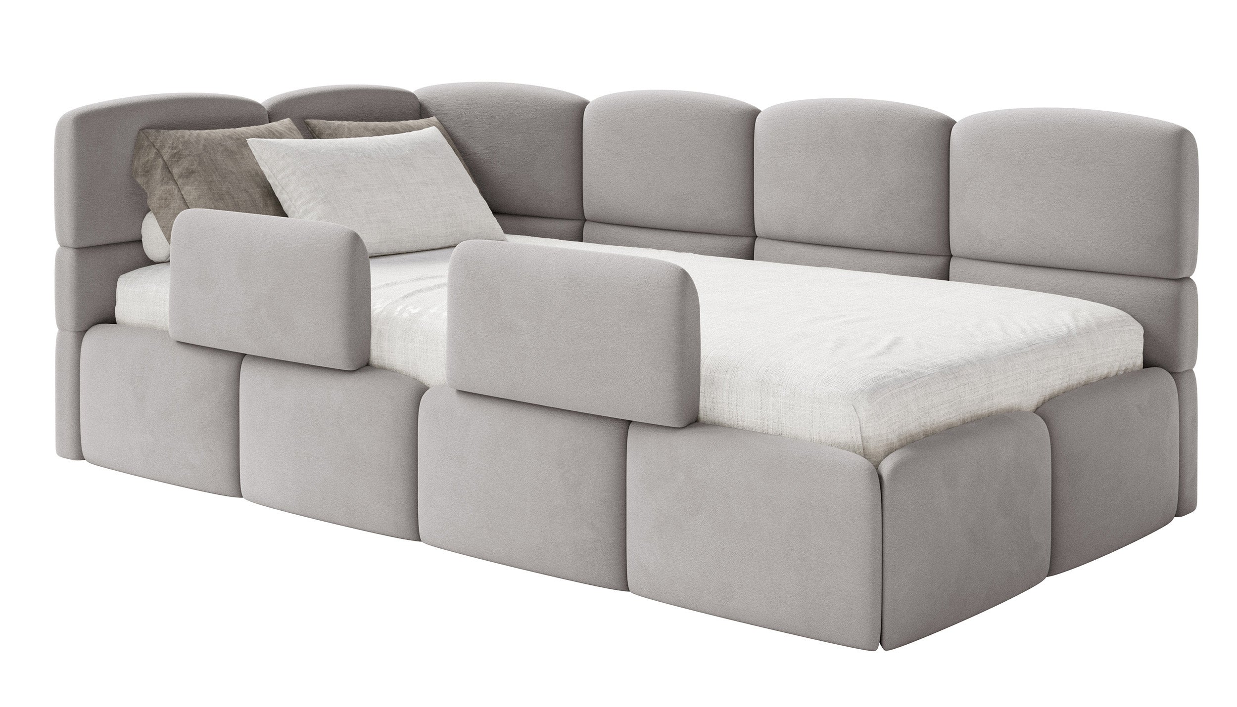selsey-cloudy-jugendbett-120x200-cm-links-hellgrauer-velours-mit-stauraum image 1