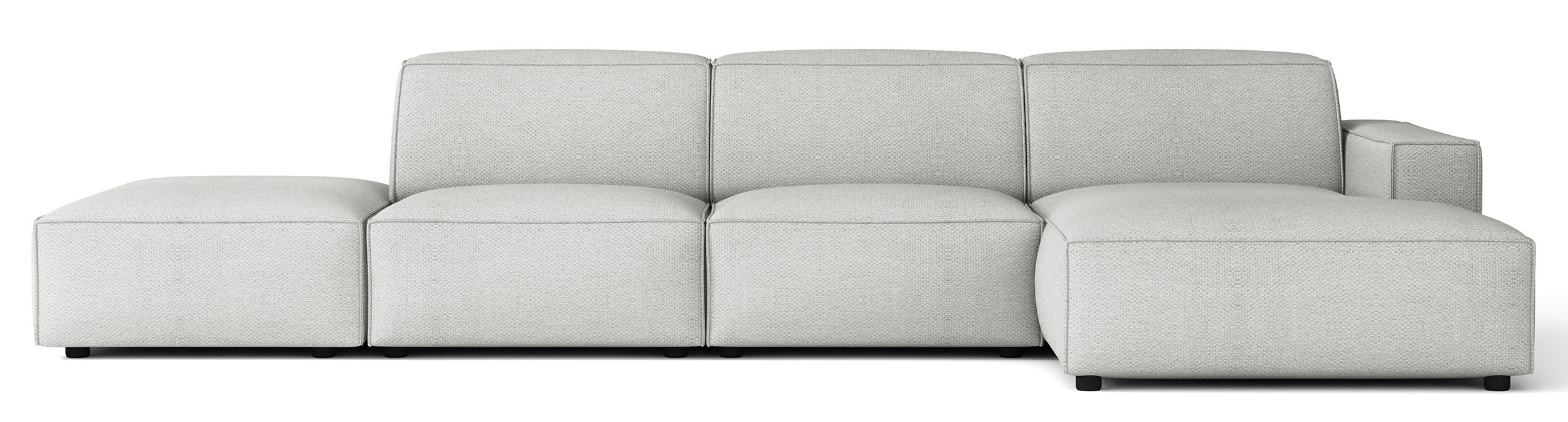 selsey-sellmo-modulares-ecksofa-l-rechts-hellgrau-chenille-mit-pouf image 1