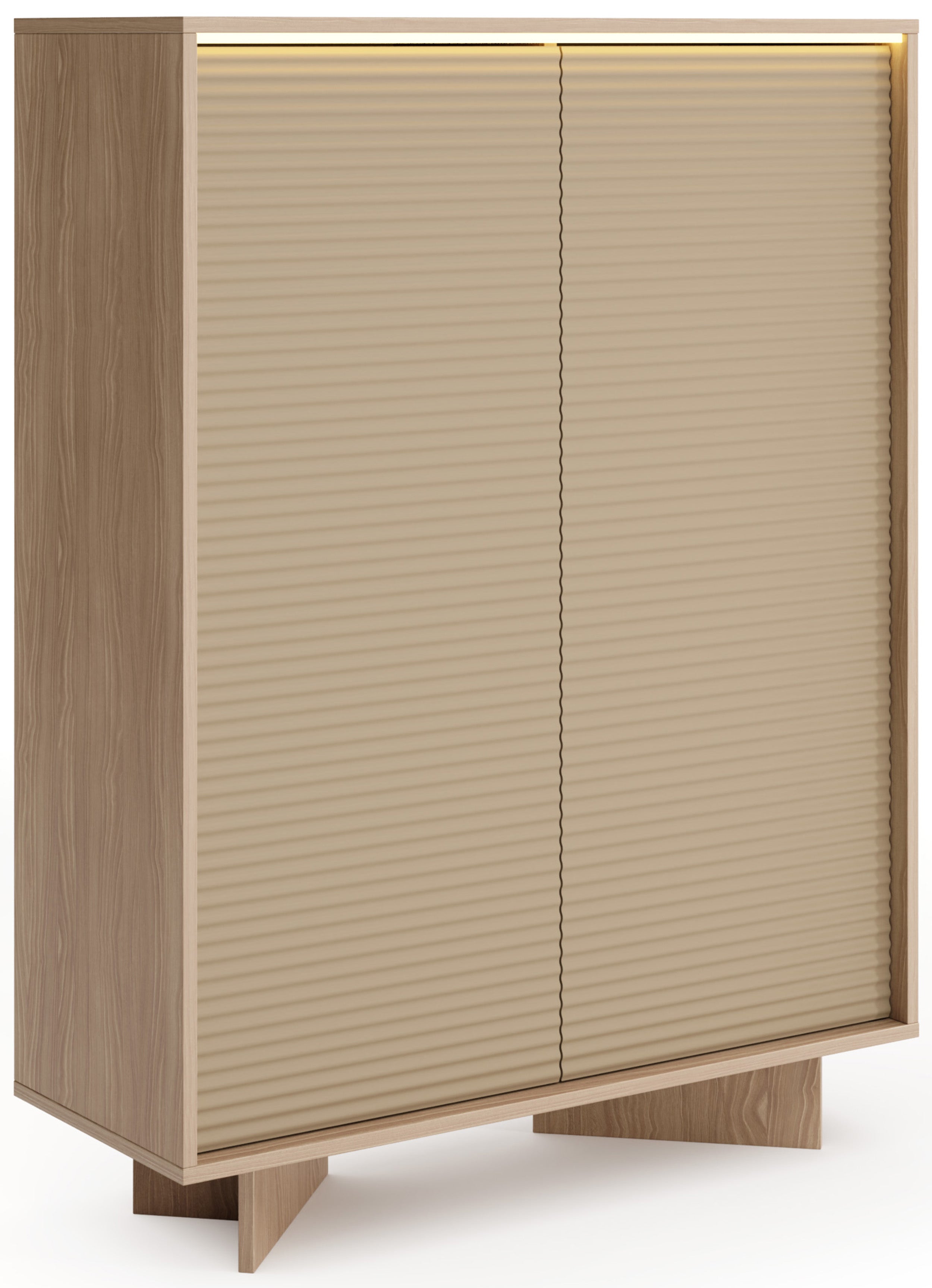 selsey-semi-zweit-rige-kommode-104-cm-mit-led-beleuchtung-bolivar-natur-cappucci image 1