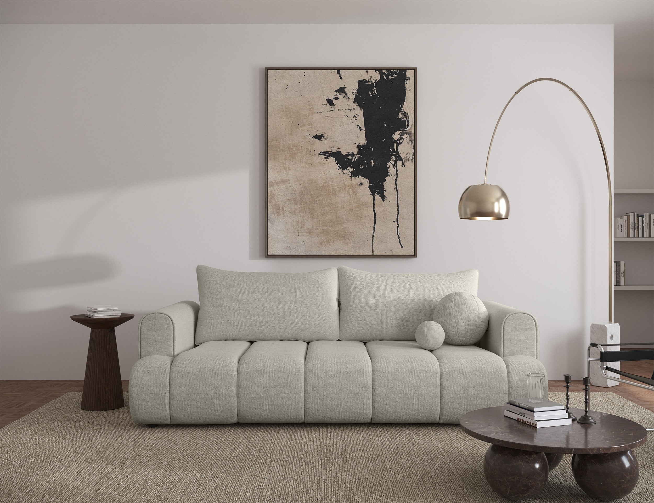 selsey-dandelino-3-sitzer-sofa-mit-schlaffunktion-grau-beiger-chenille-hydrophob image 2