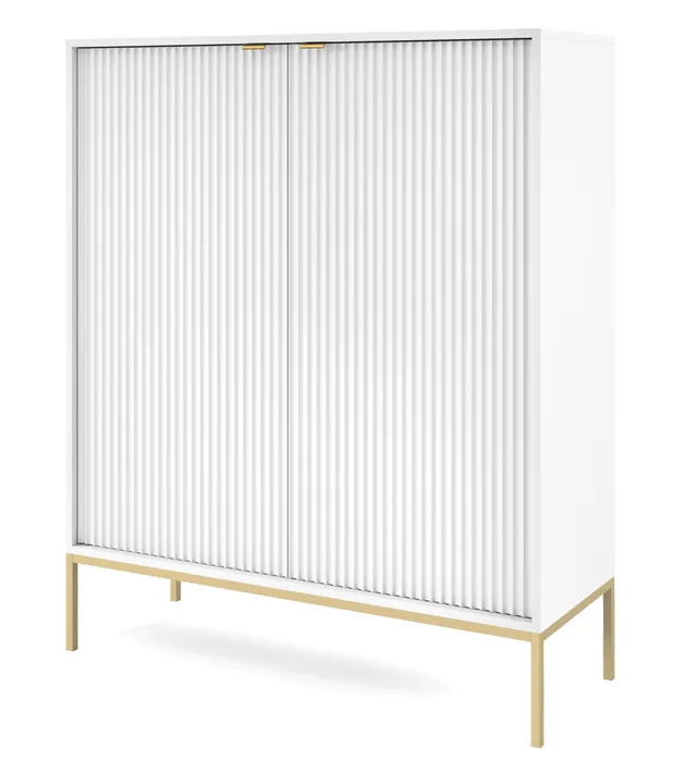 selsey-vellore-hohe-kommode-wei-geriffelte-fronten-goldenes-gestell-2-t-rig image 1