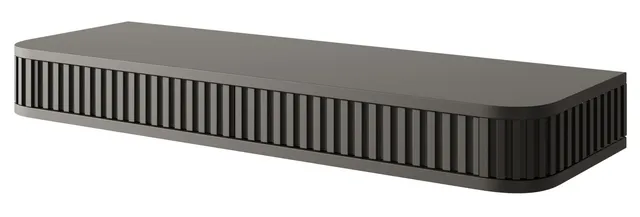 selsey-ovarlo-h-ngender-schminktisch-113-cm-schwarz-mit-rillen-2-schubladen image 1