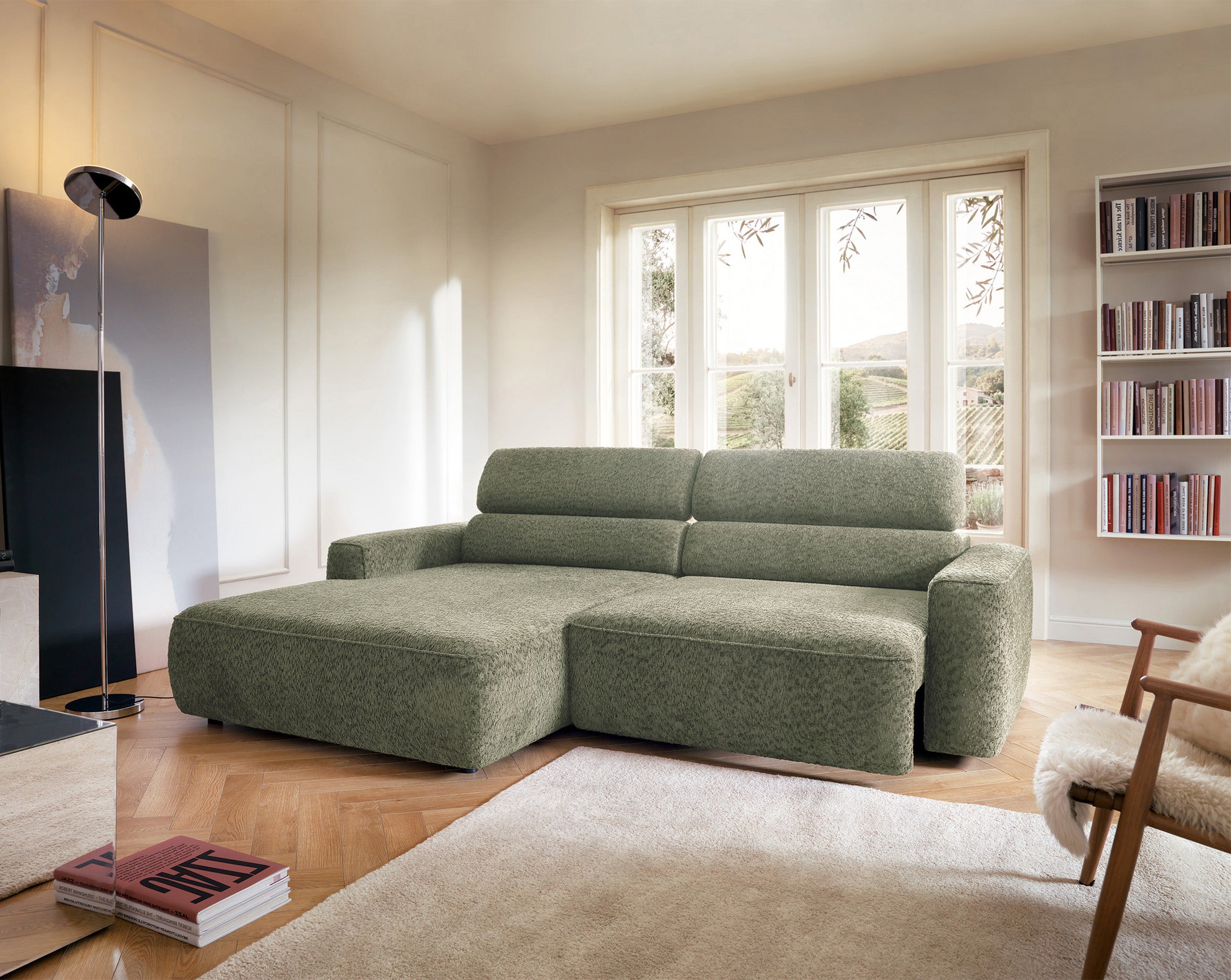 selsey-fando-ecksofa-l-links-salbeigr-n-chenille-mit-elektrisch-ausziehbarer-sit image 3