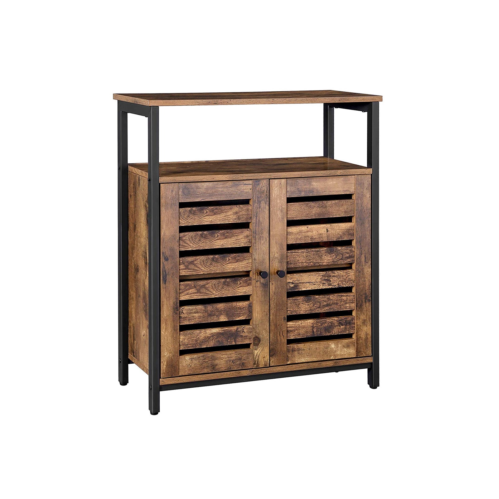 vasagle-sideboard-mit-lamellent-ren-im-industriestil-beistellschrank image 2
