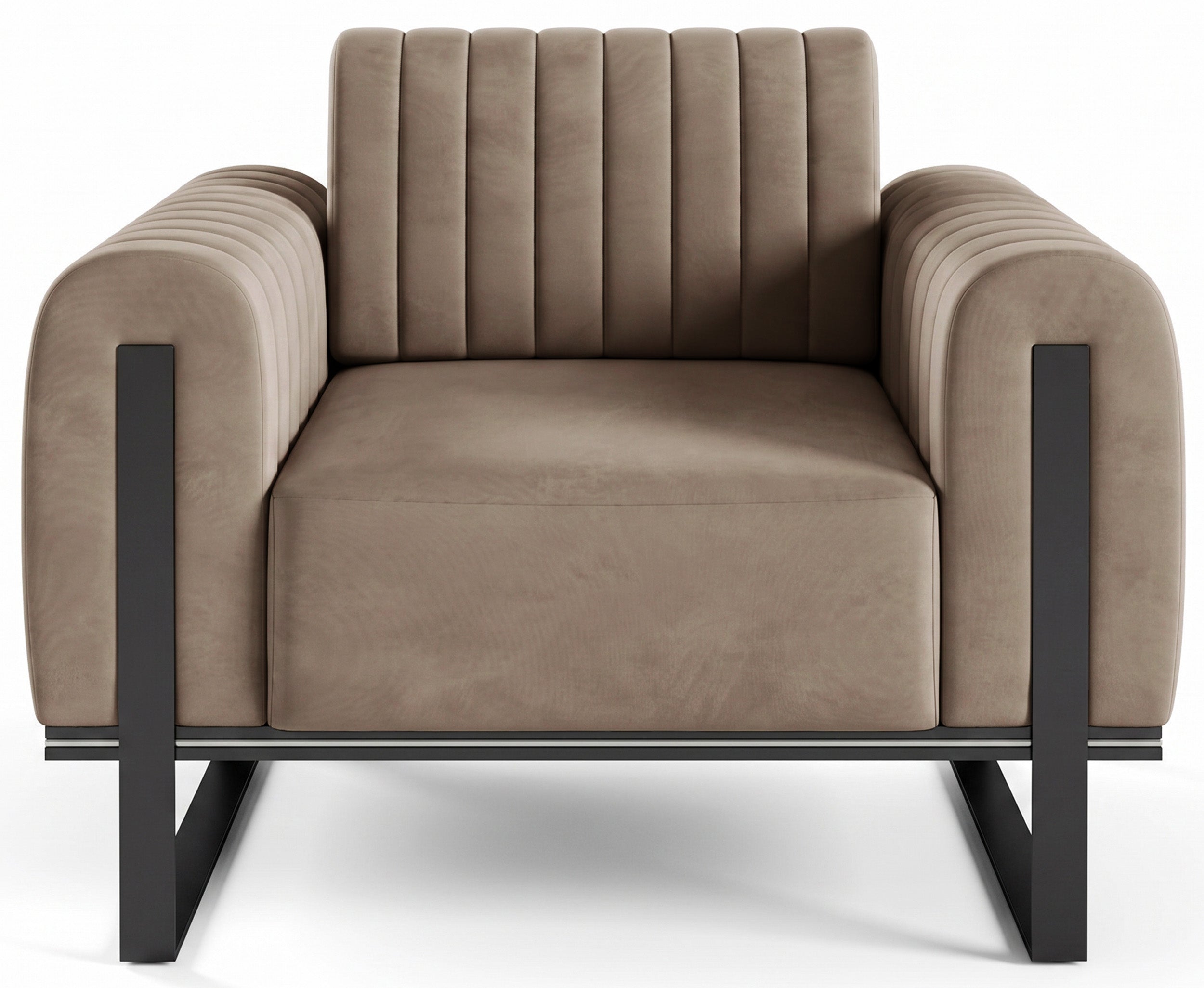 selsey-parissa-schalensitzstuhl-beige-velours-schwarze-beine image 4