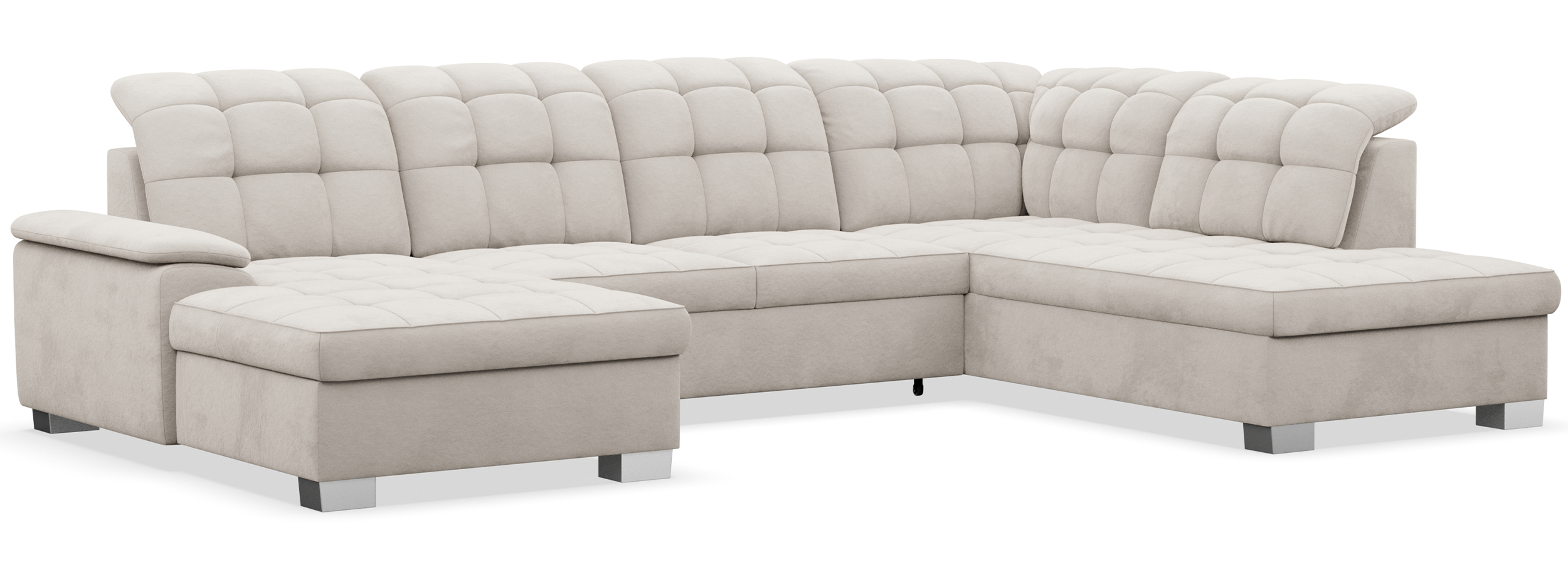 selsey-jamaal-ecksofa-u-f-rmig-linksseitig-mit-schlaffunktion-und-stauraum-grau- image 4