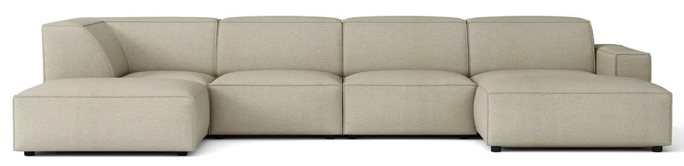 selsey-sellmo-u-f-rmiges-modul-ecksofa-mit-hocker-grau-beige-chenille image 1