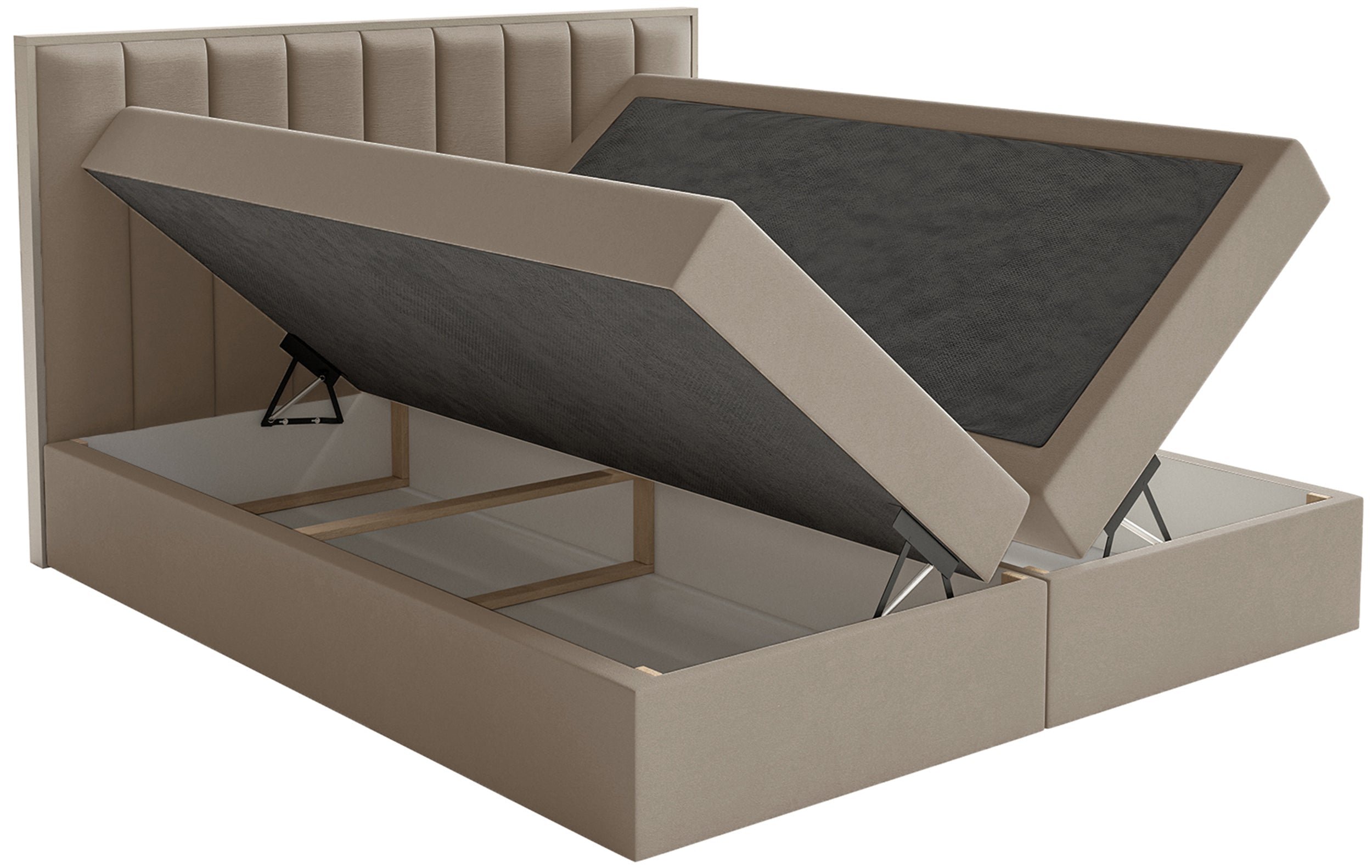 selsey-togents-kontinentalbett-140x200-cm-mit-stauraum-und-topper-braun-hydropho image 6
