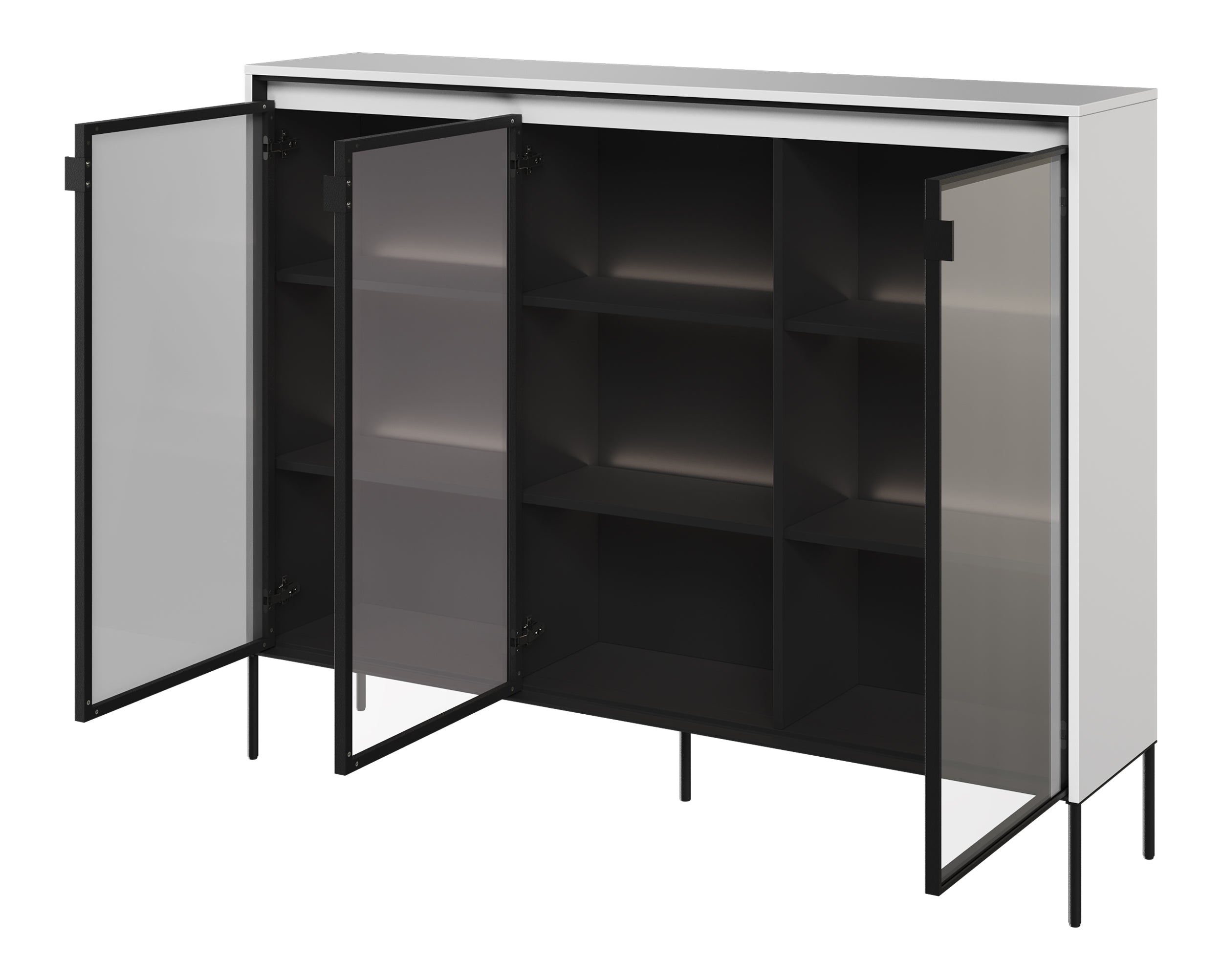 selsey-trend-dreht-renschrank-150-cm-mit-led-wei image 2