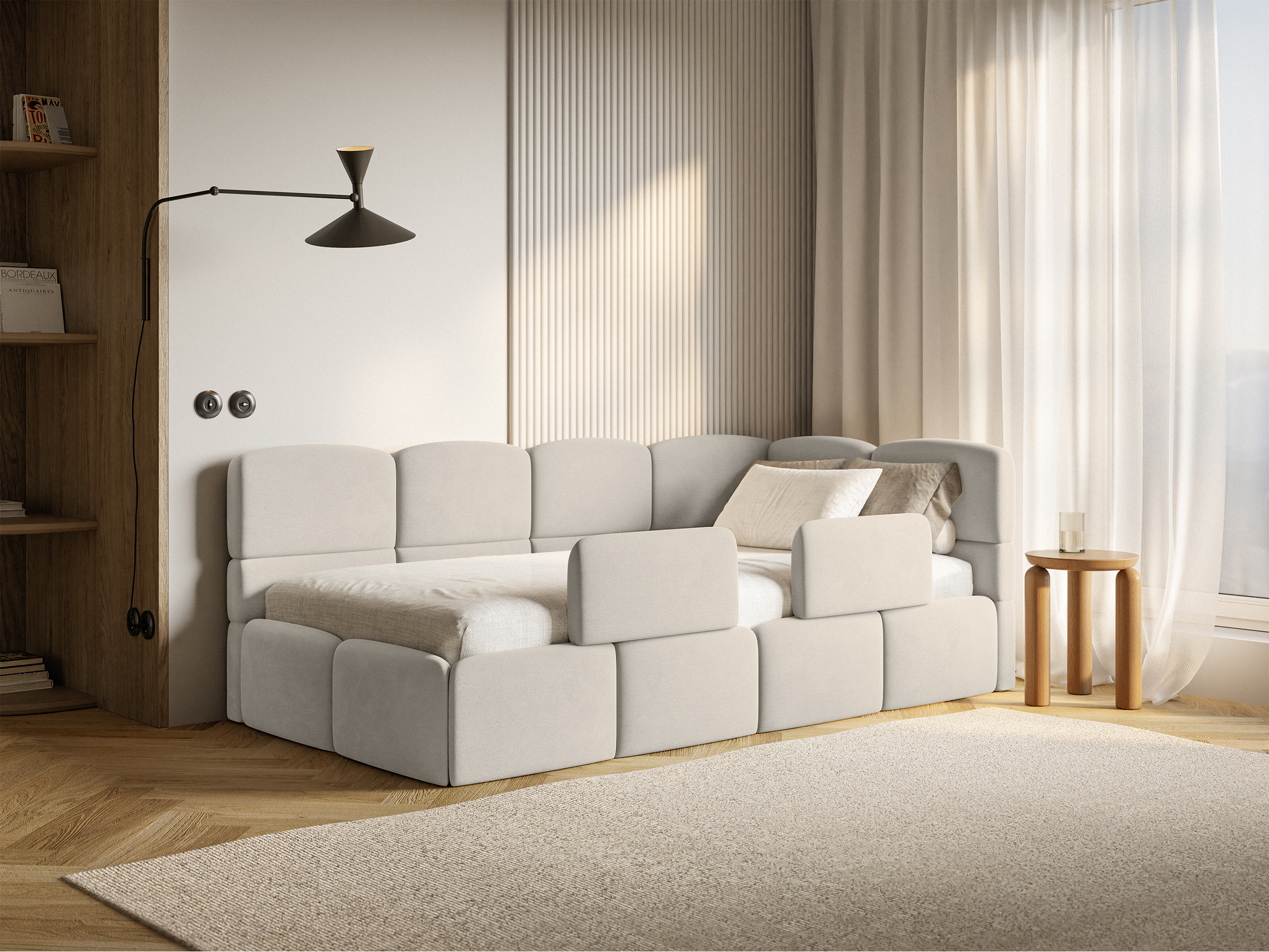selsey-cloudy-jugendbett-90x200-cm-rechts-mit-stauraum-hellbeige-schutzgitter-ve image 4