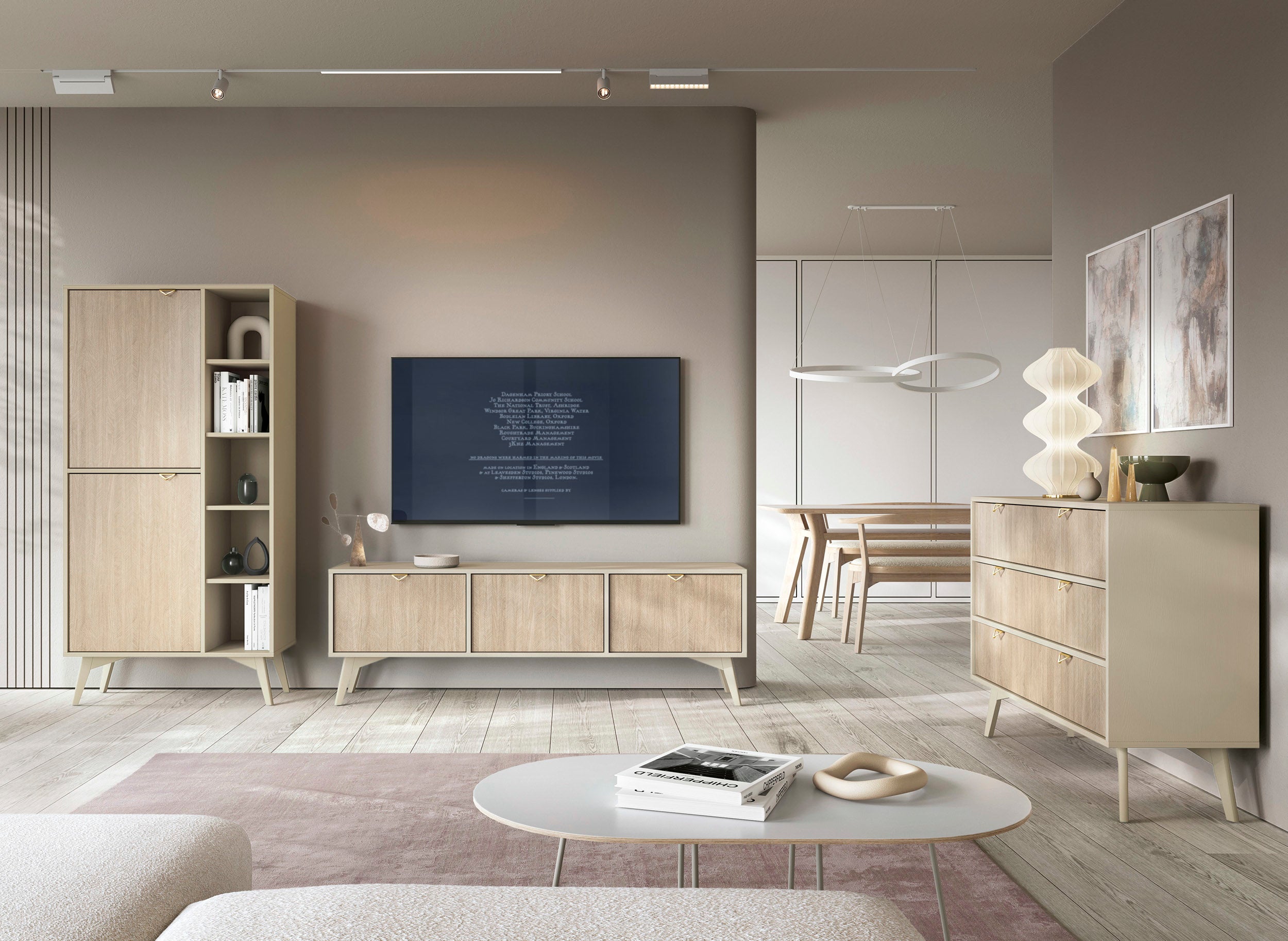 selsey-favoria-kommode-158-cm-2-t-rig-mit-schubladen-beige-fischgr-tmuster-golde image 3