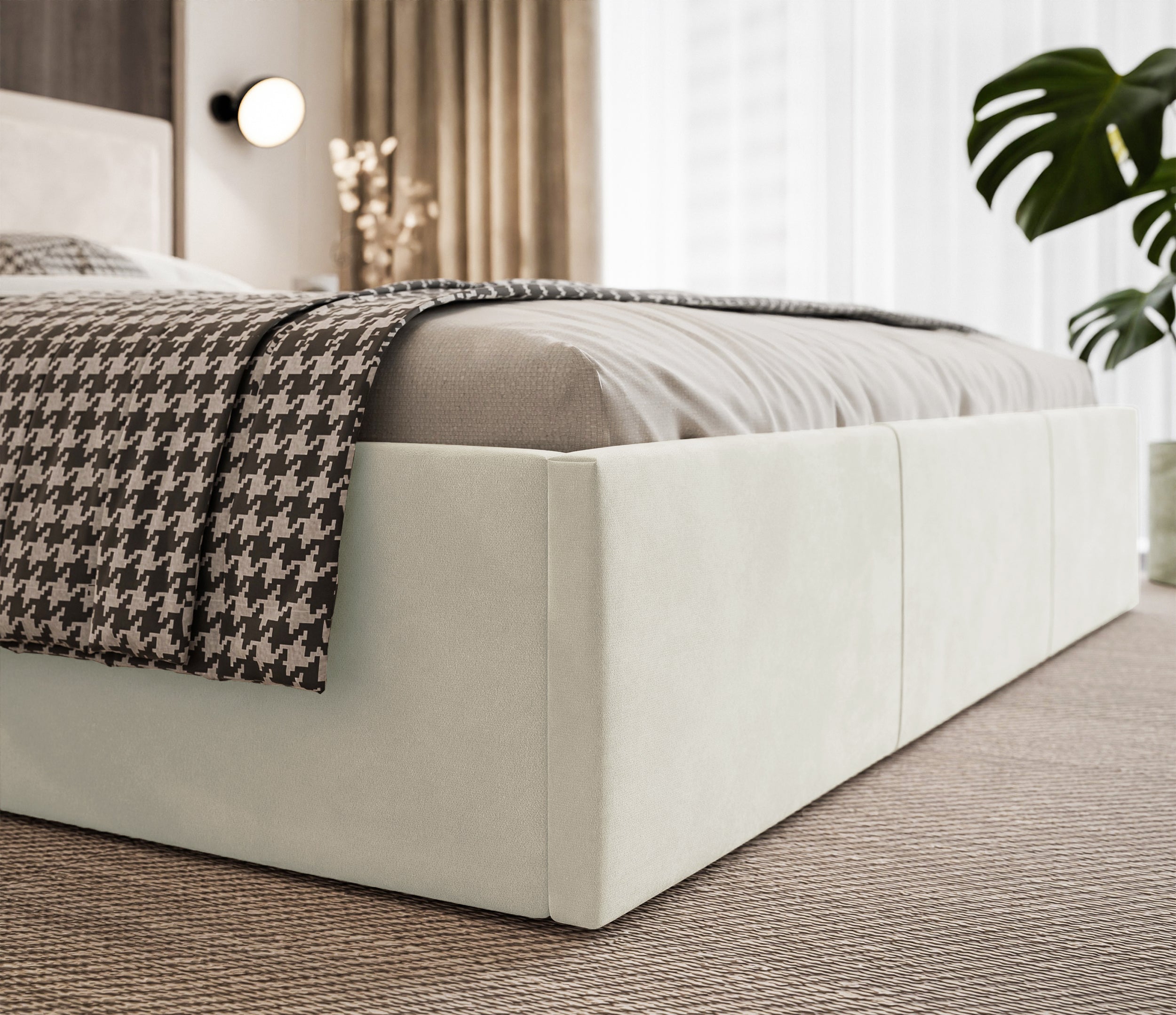 selsey-soave-ii-polsterbett-160x200-cm-creme-samt-mit-stauraum-und-lattenrost image 4