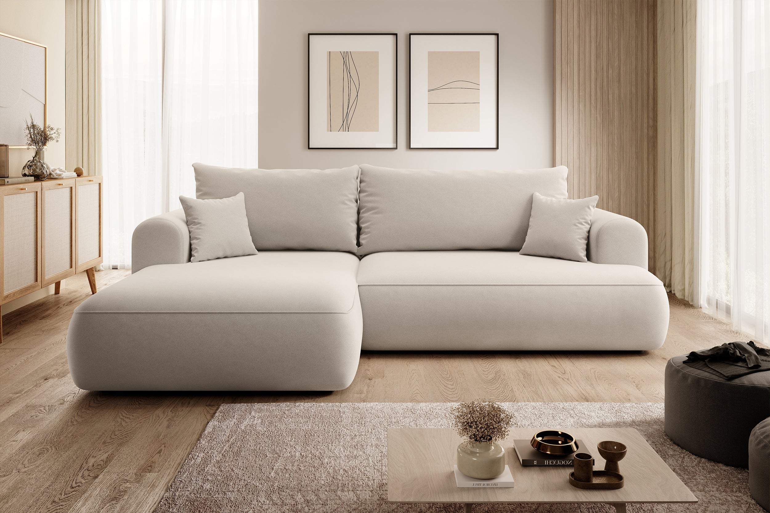 selsey-ovo-ecksofa-links-mit-schlaffunktion-und-stauraum-hellbeiger-samt image 4