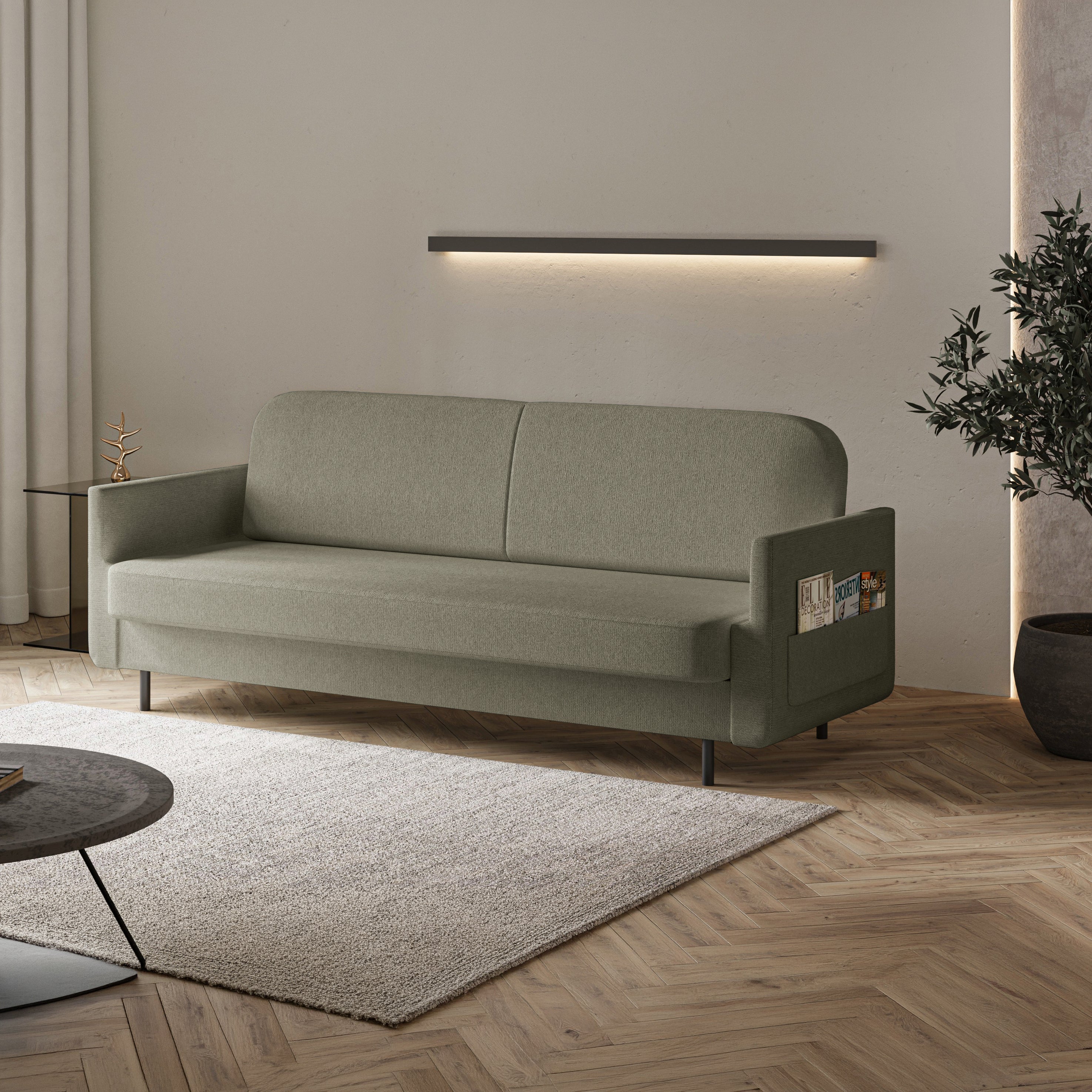 selsey-ovelio-dreisitziges-schlafsofa-in-salbeigr-n-hydrophober-chenille-stoff image 2