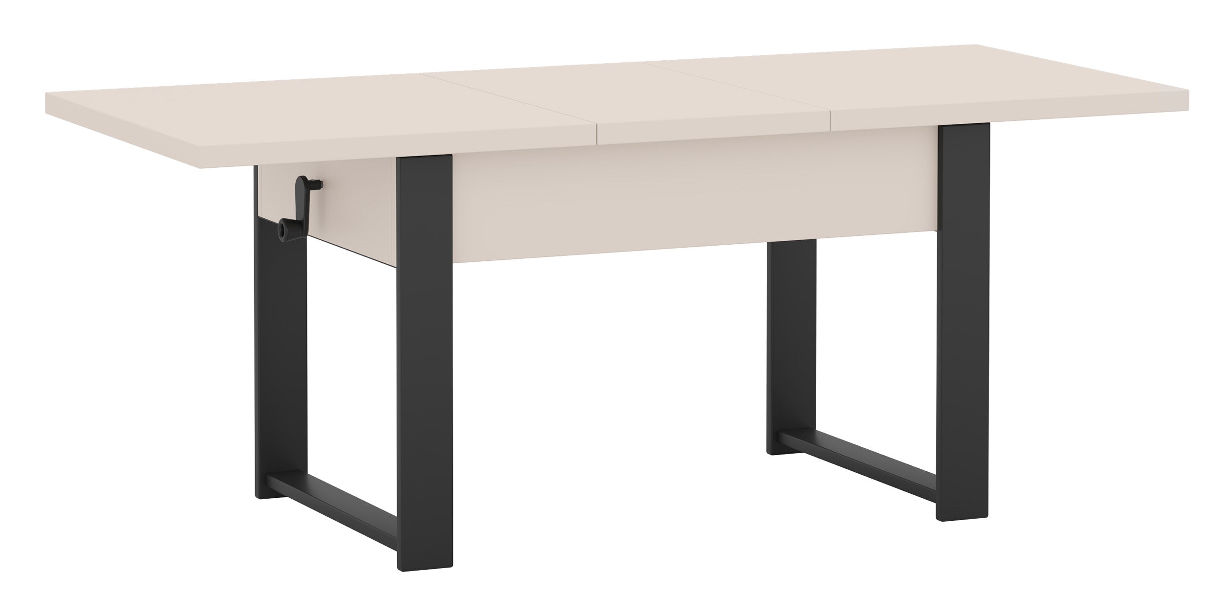 selsey-hugo-ausziehbarer-couchtisch-120-157-x67-cm-kaschmir-schwarze-beine-3-in- image 4