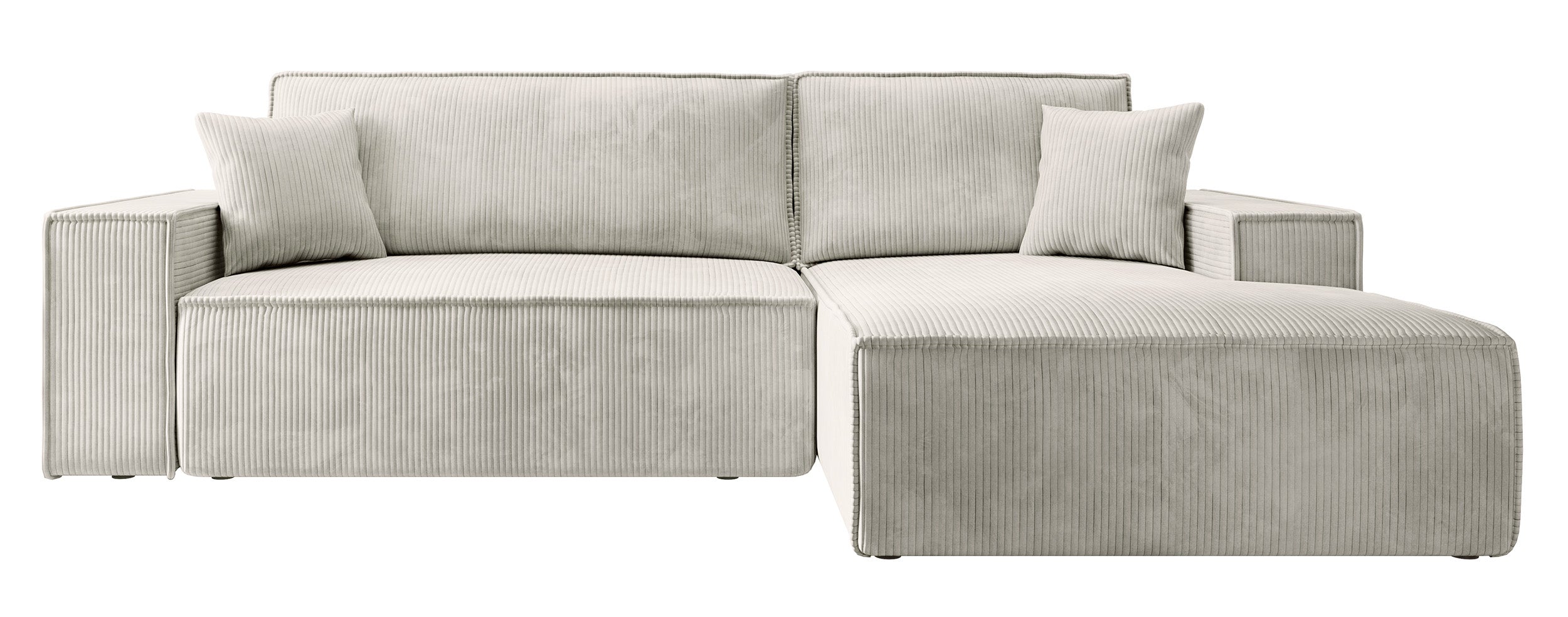 selsey-farese-new-ecksofa-mit-schlaffunktion-rechtsseitig-creme-cord-mit-staurau image 1