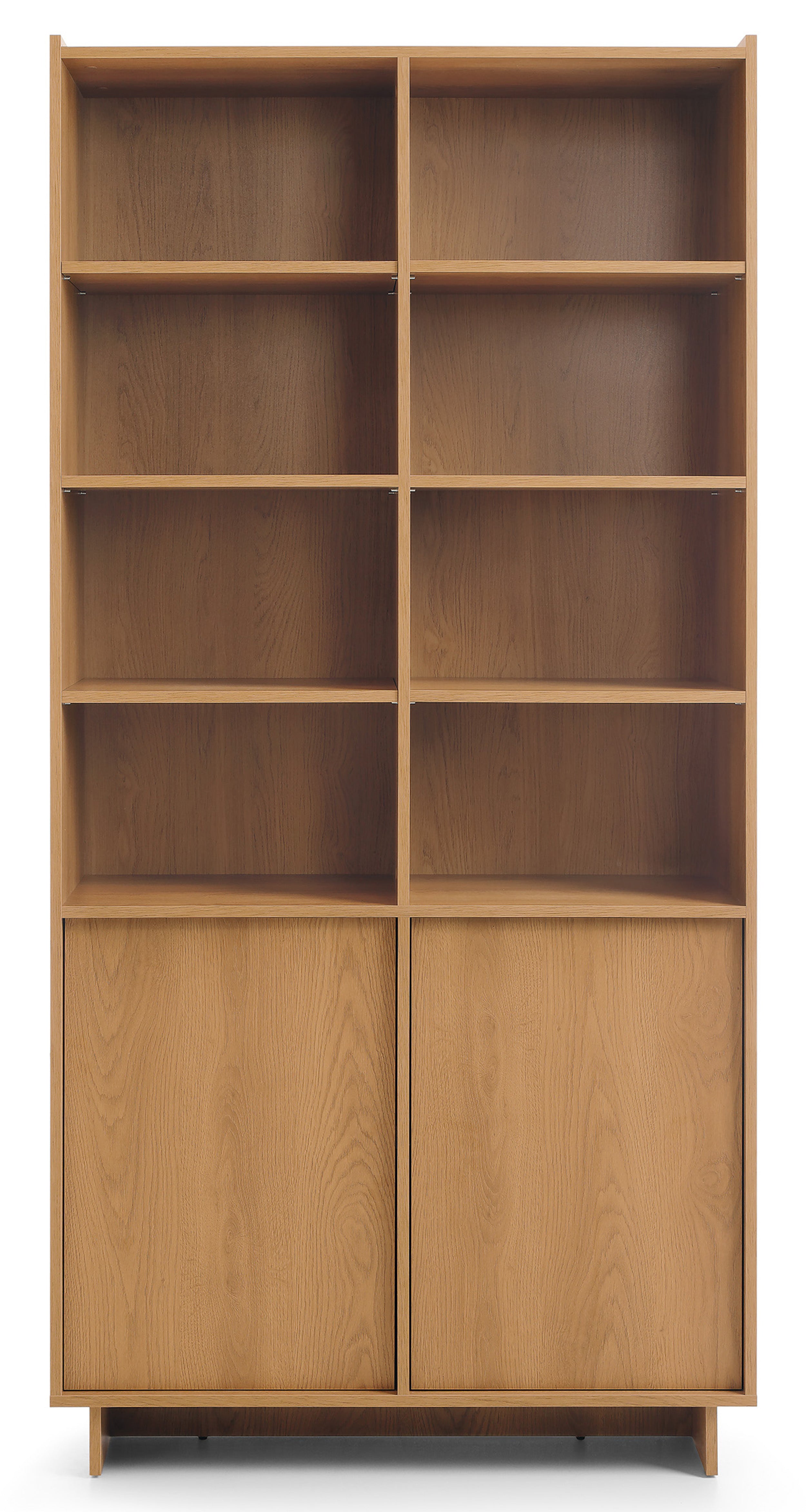 selsey-yasumi-zweit-riges-regal-98-cm-karamelleiche-mit-regalb-den-japandi image 5