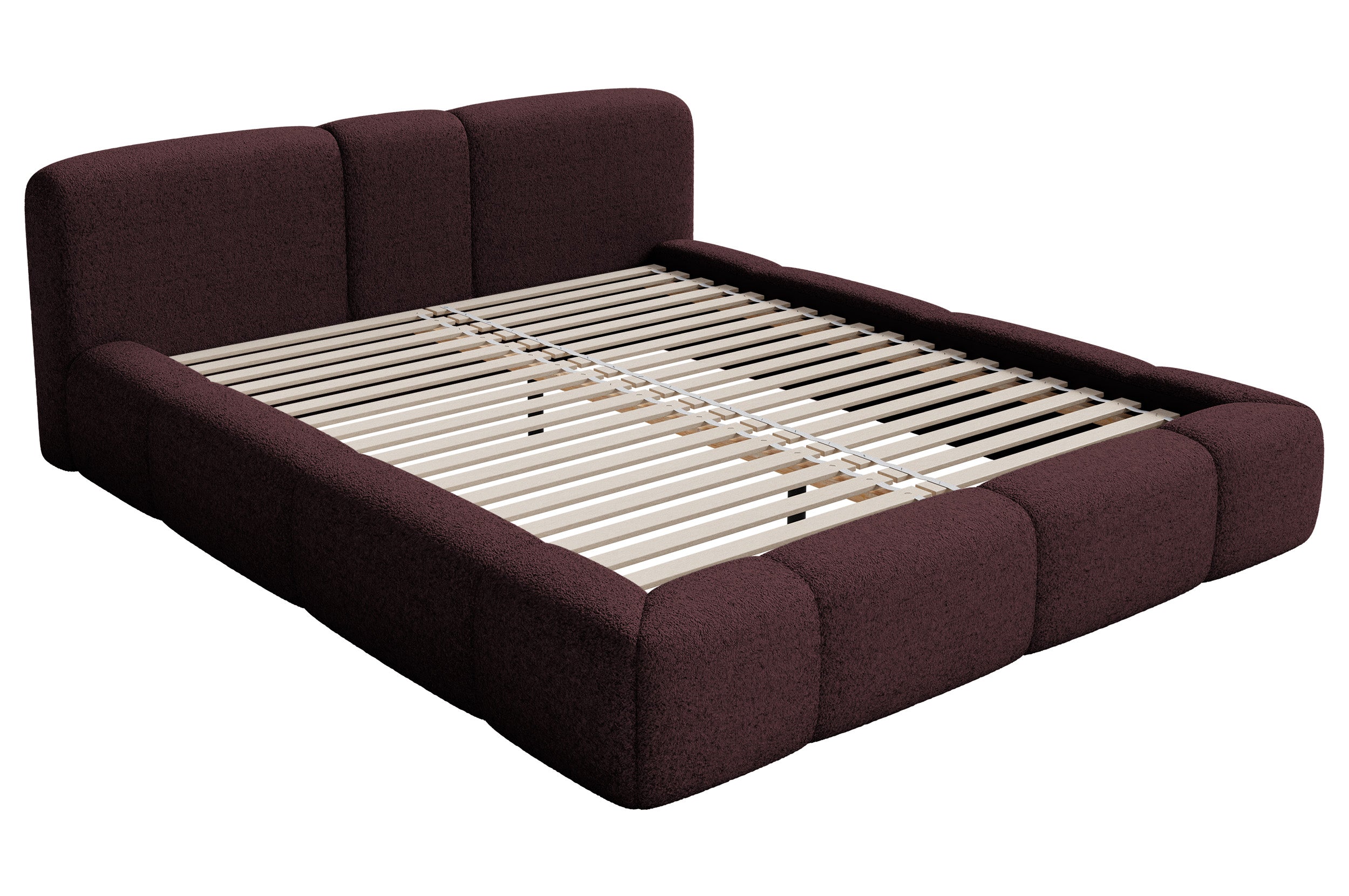 selsey-bowia-polsterbett-180x200-cm-burgunderroter-pl-sch-mit-rollrost image 2