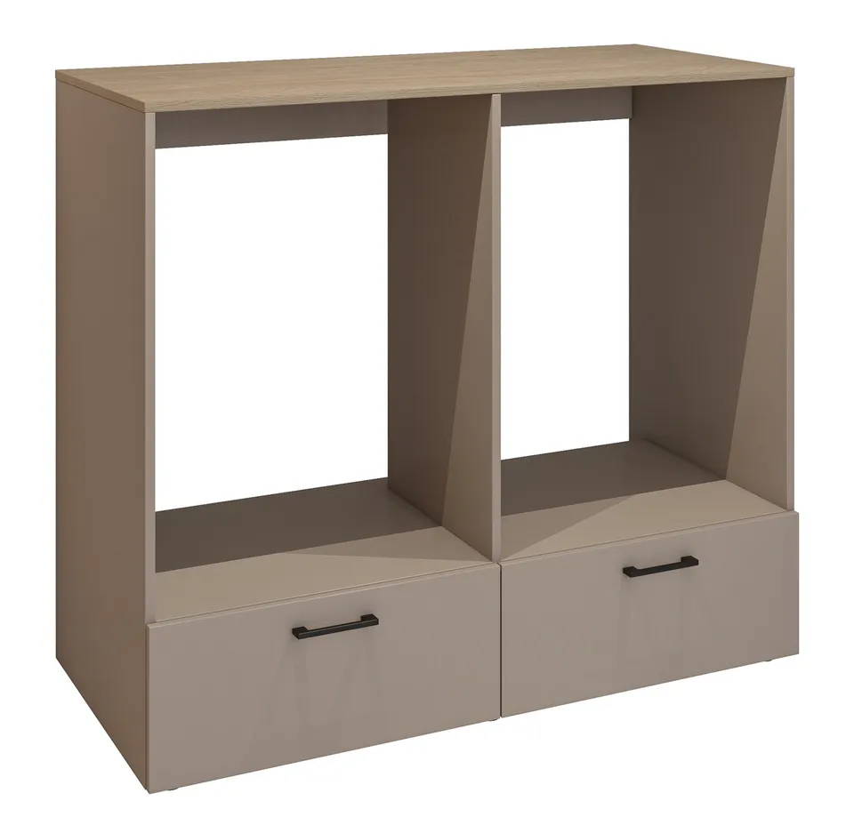selsey-rosa-waschmaschinen-und-trocknerschrank-mit-zwei-schubladen-congo-ge-lte- image 1