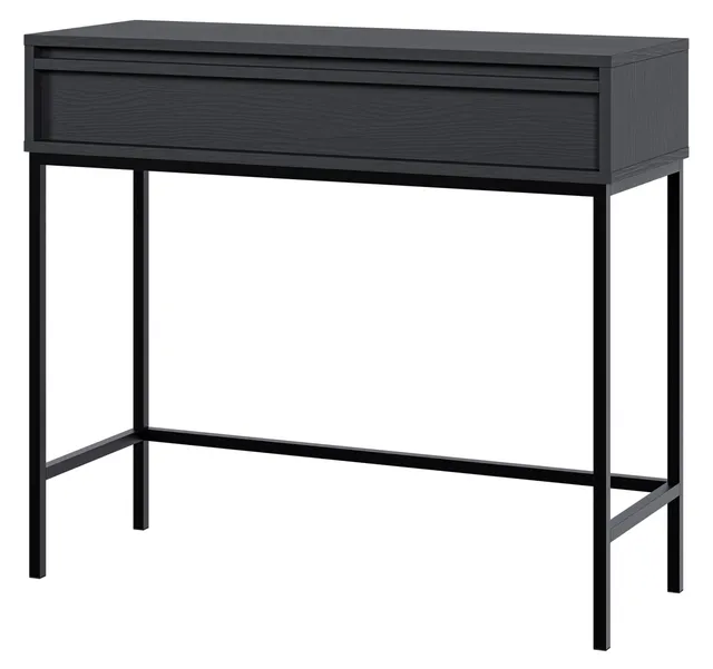 selsey-evo-konsole-90-cm-mit-schublade-und-gestell-schwarz image 1
