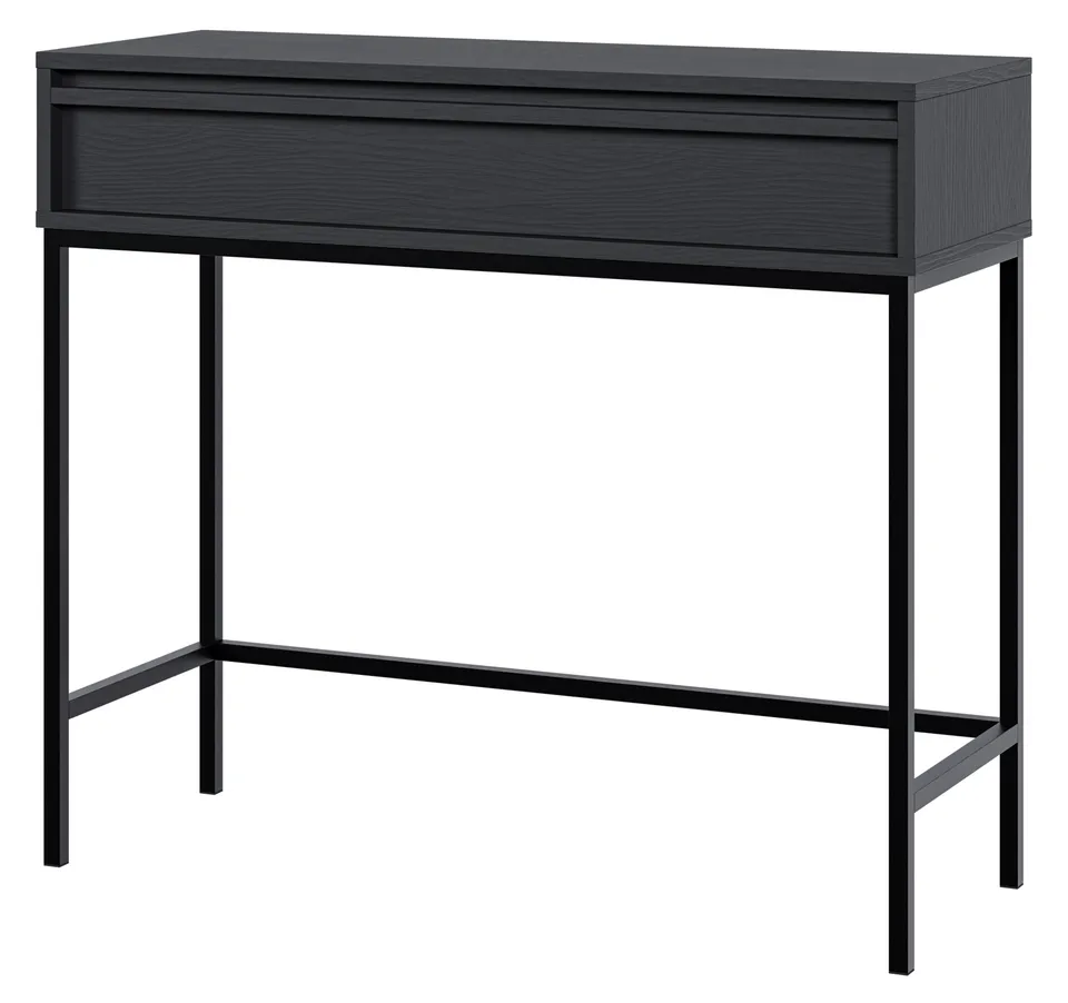 selsey-evo-konsole-90-cm-mit-schublade-und-gestell-schwarz image 1