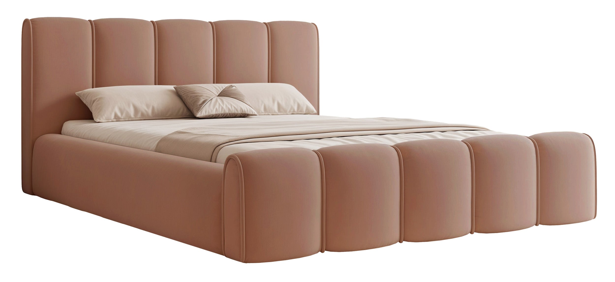selsey-moenne-polsterbett-140x200-cm-mit-stauraum-lachsfarbener-samt image 1