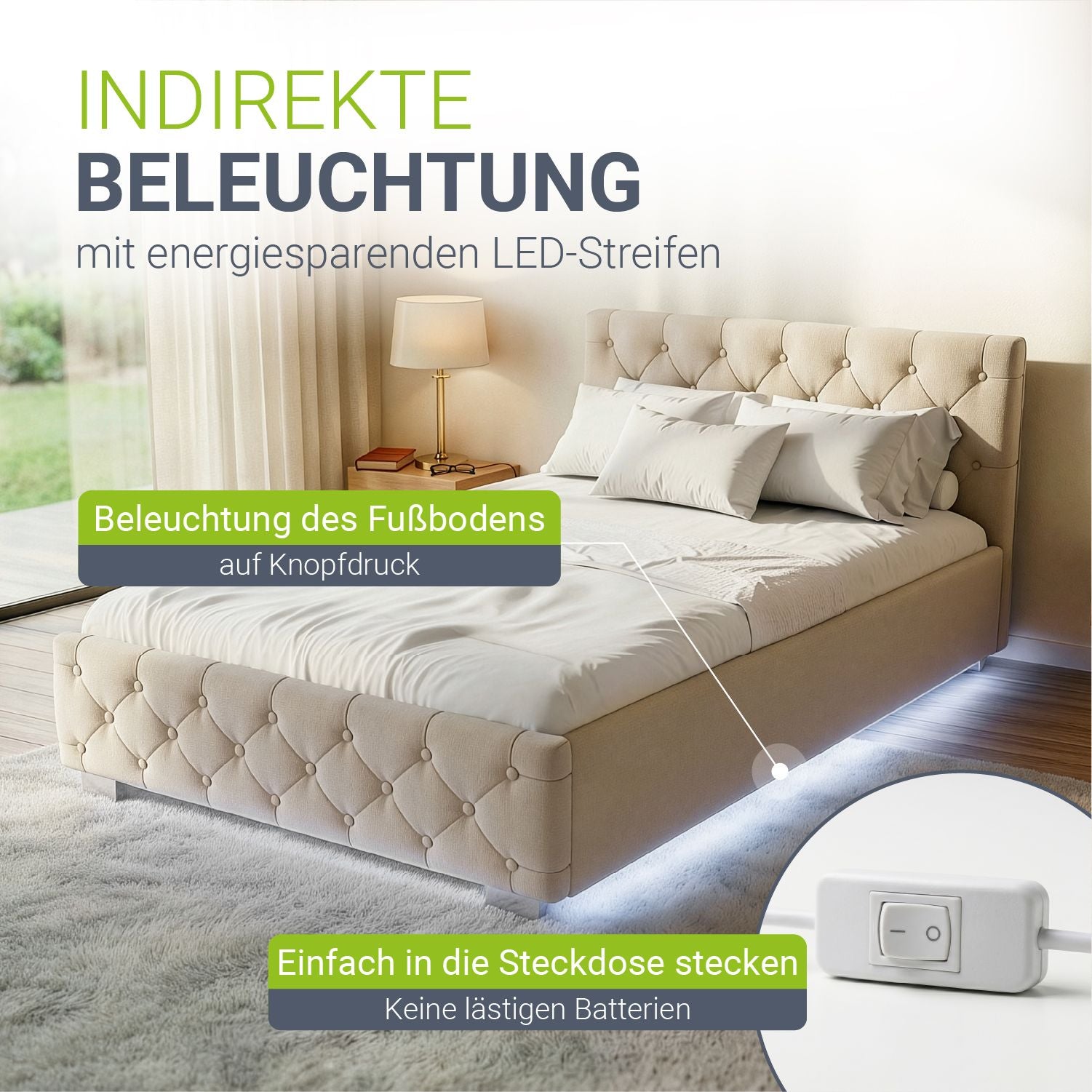 juskys-polsterbett-nizza-120x200-cm-samt-bett-mit-chesterfield-kopfteil-und-led- image 4