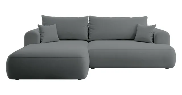 selsey-ovo-ecksofa-mit-schlaffunktion-links-l-form-dunkelgrauer-samt image 1