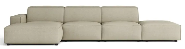 selsey-sellmo-modulares-ecksofa-l-f-rmig-links-mit-hocker-grau-beige-hydrophober image 1
