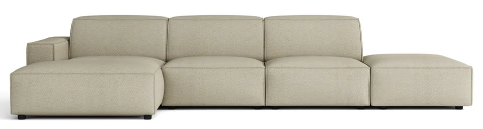 selsey-sellmo-modulares-ecksofa-l-f-rmig-links-mit-hocker-grau-beige-hydrophober image 1