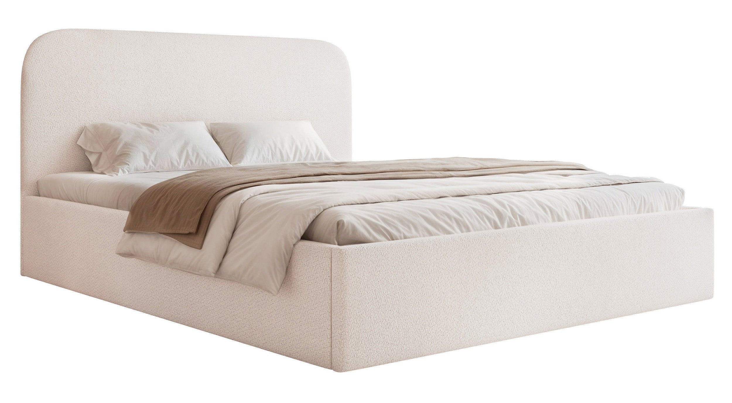 selsey-sonvivo-polsterbett-140x200-cm-mit-bettkasten-creme-chenille-metallrahmen image 1