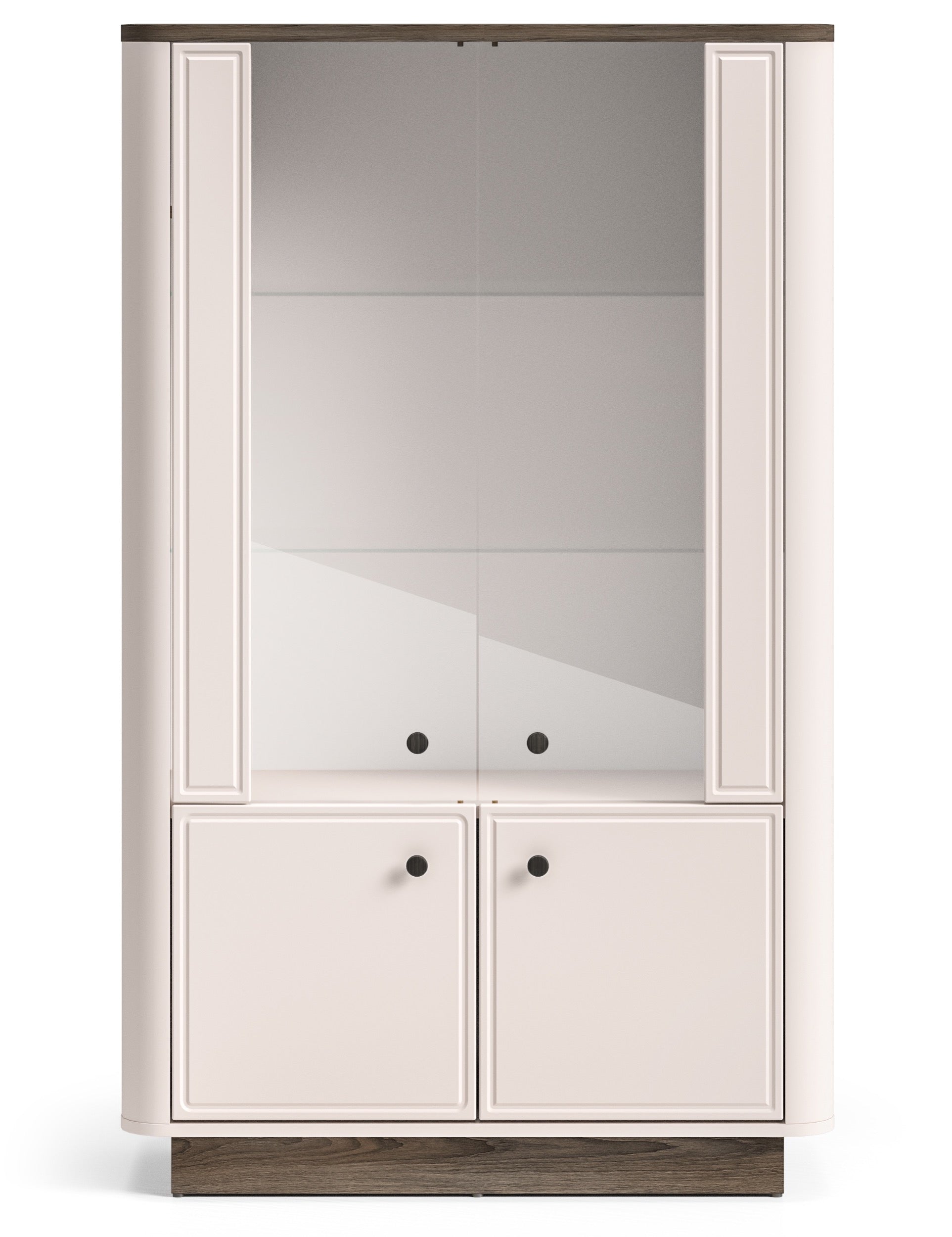 selsey-vilavio-niedriger-vitrinenschrank-mit-4-t-ren-und-beleuchtung-92-cm-kasch image 5