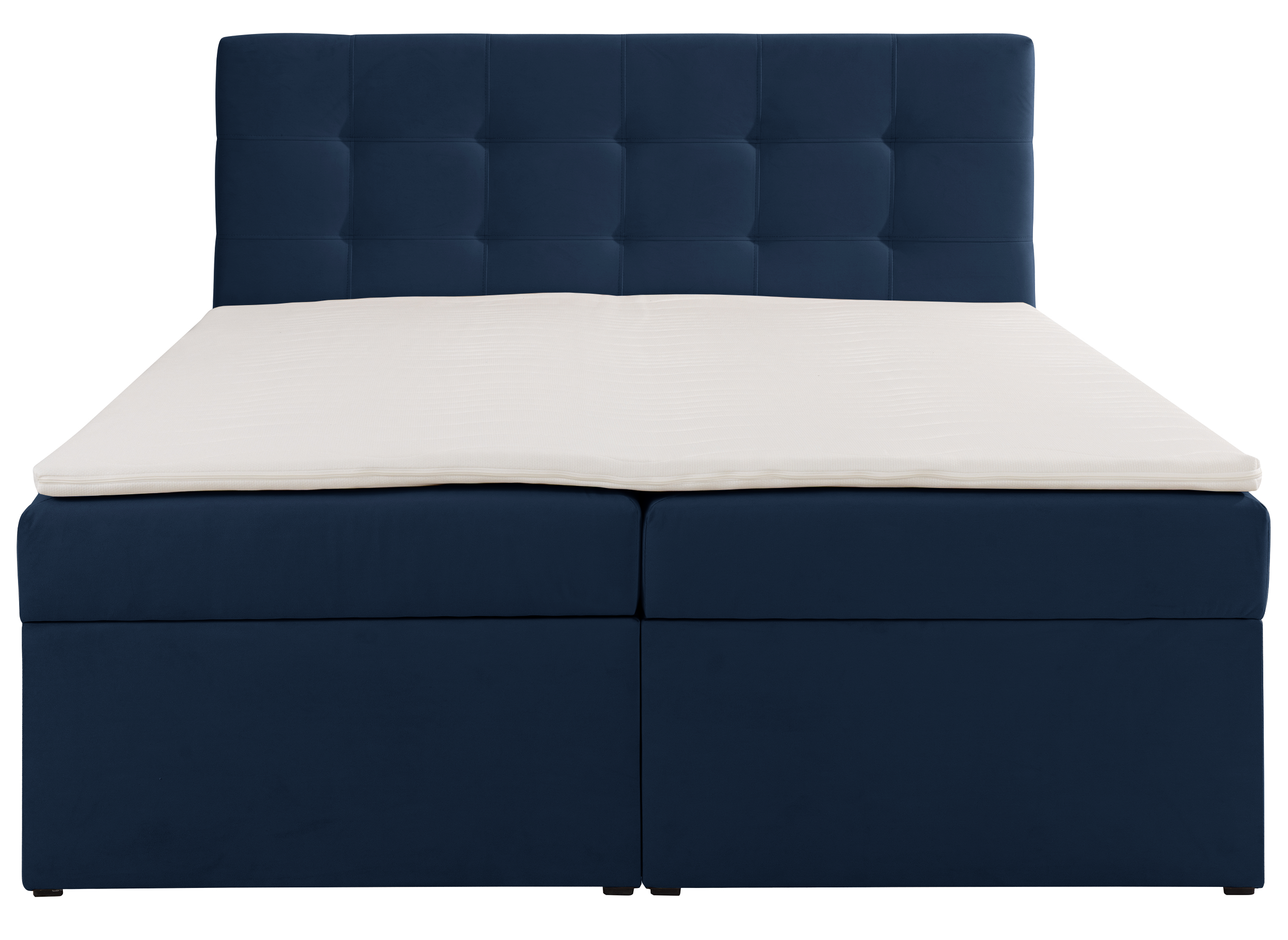 selsey-ronneo-kontinentalbett-160x200-cm-blau-samt-mit-stauraum-und-topper image 3