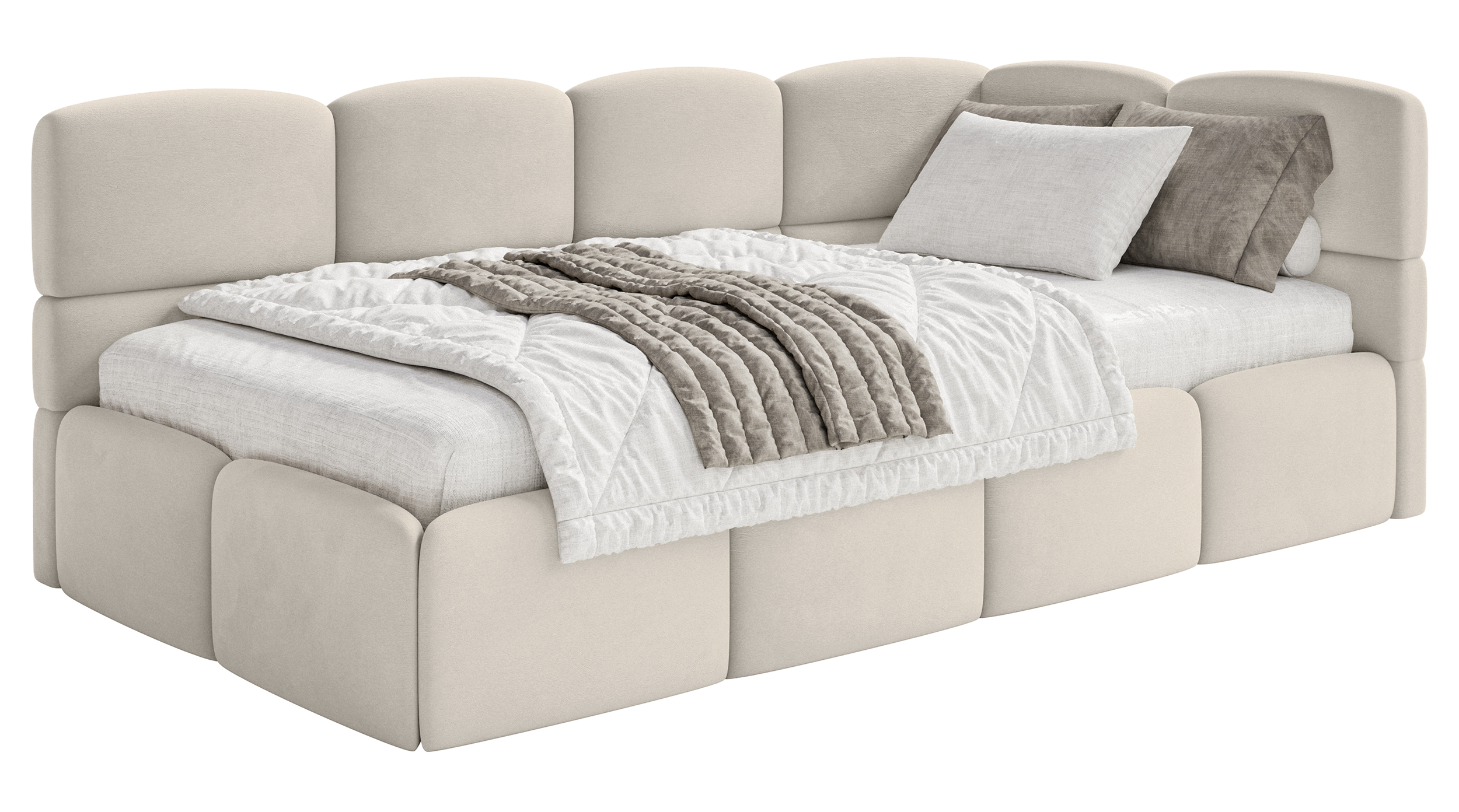 selsey-cloudy-jugendbett-90x200-cm-rechts-mit-matratze-und-bettkasten-hellbeiger image 1