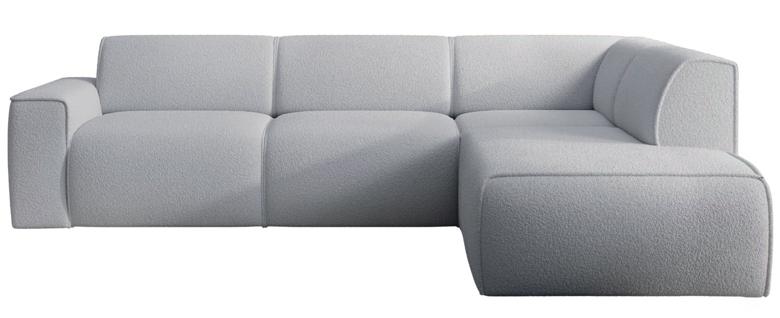 selsey-bouvi-ecksofa-l-f-rmig-mit-rechter-armlehne-hellgrauer-boucl-stoff image 1