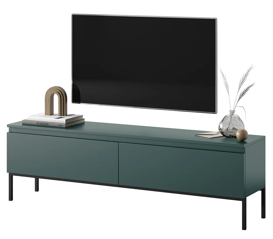 selsey-bemmi-tv-schrank-150-cm-dunkelgr-n-lowboard-eiche image 1