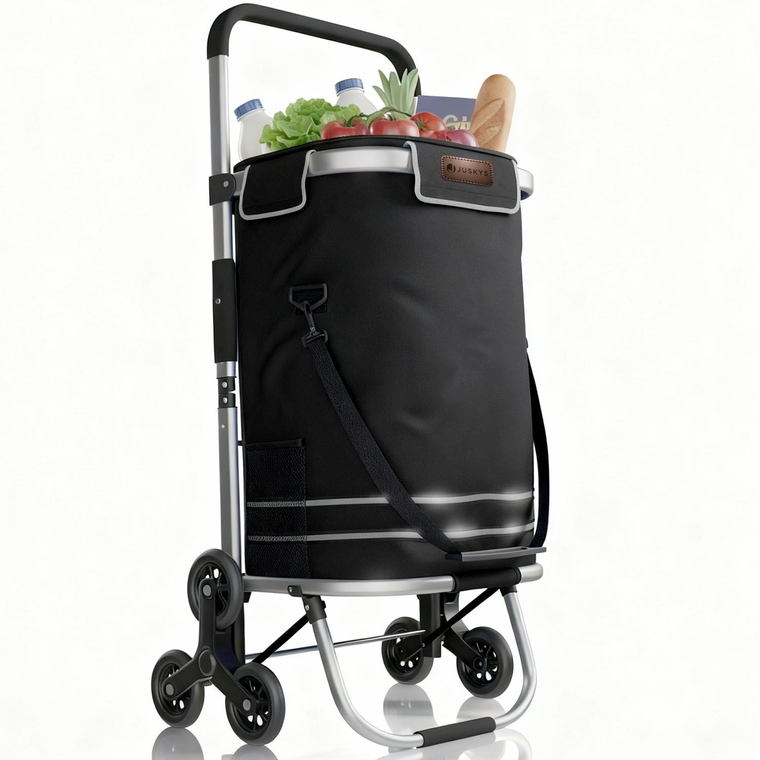juskys-einkaufstrolley-treppensteiger-3in1-schwarz-56-l-bis-30-kg image 1