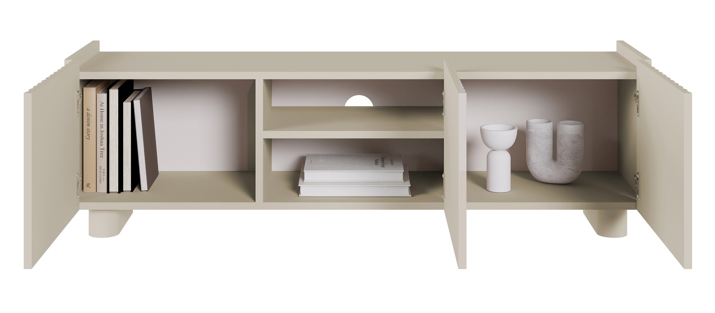 selsey-fiorra-tv-schrank-144-cm-mit-drei-t-ren-kaschmir image 7