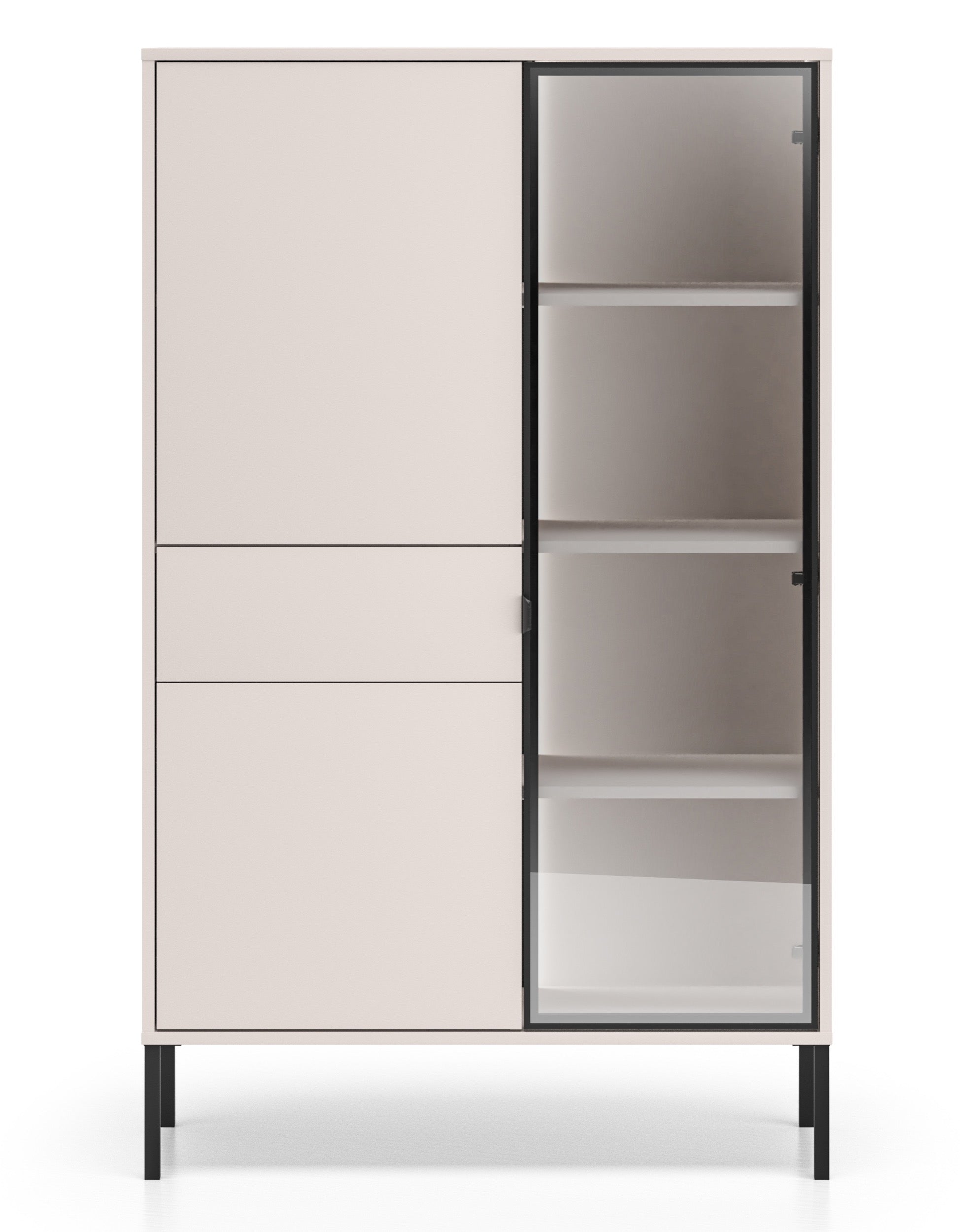 selsey-barnee-dreht-r-vitrine-92-cm-kaschmir-mit-schublade-und-beleuchtung image 5