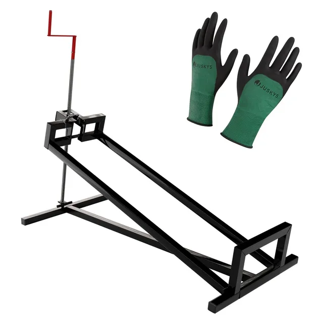 juskys-rasentraktorheber-bis-400-kg-hebevorrichtung-mit-handkurbel-bis-45 image 1