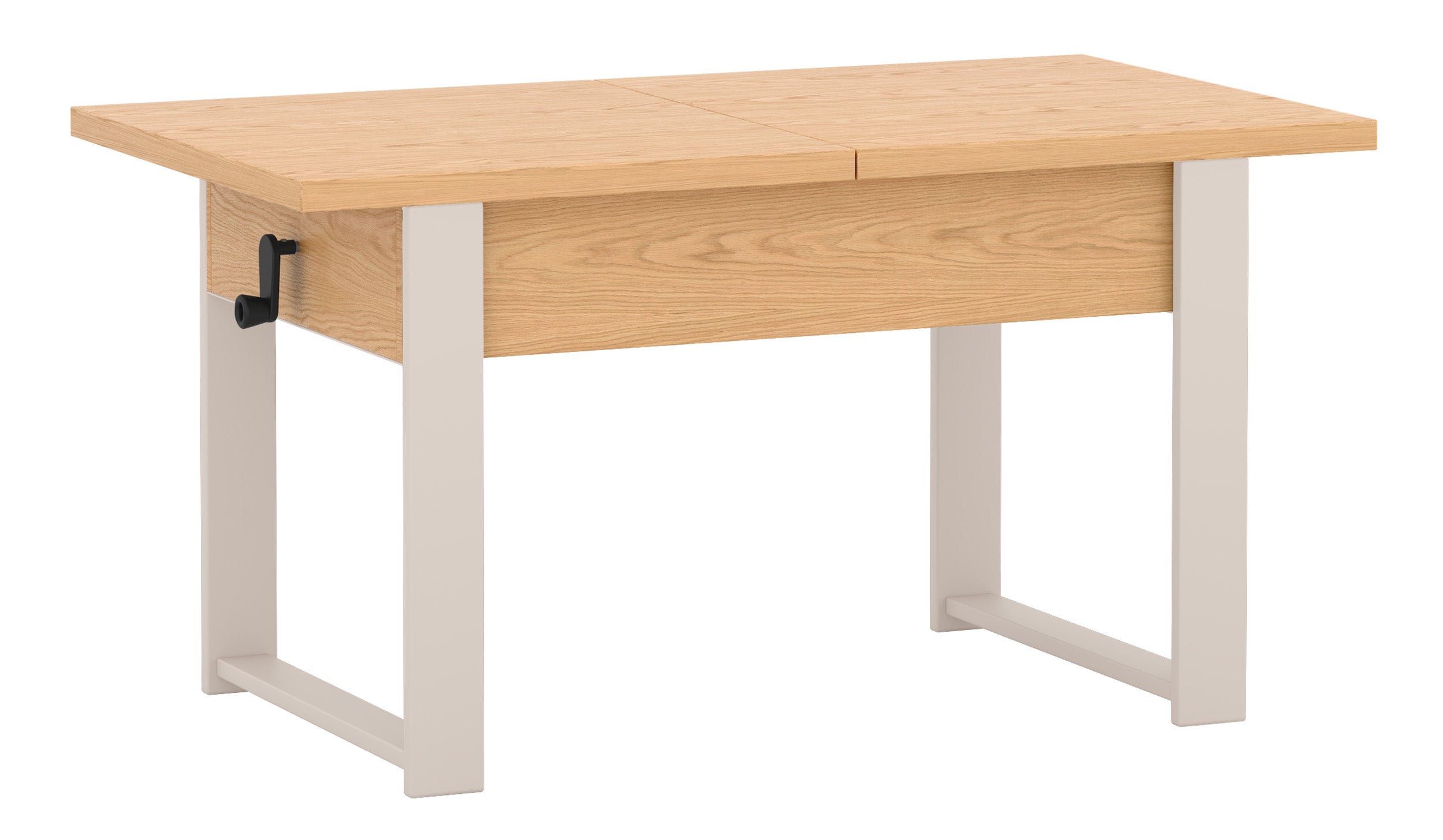 selsey-hugo-ausziehbarer-couchtisch-120-157-x67-cm-3in1-eiche-bookmatch-mit-kasc image 1