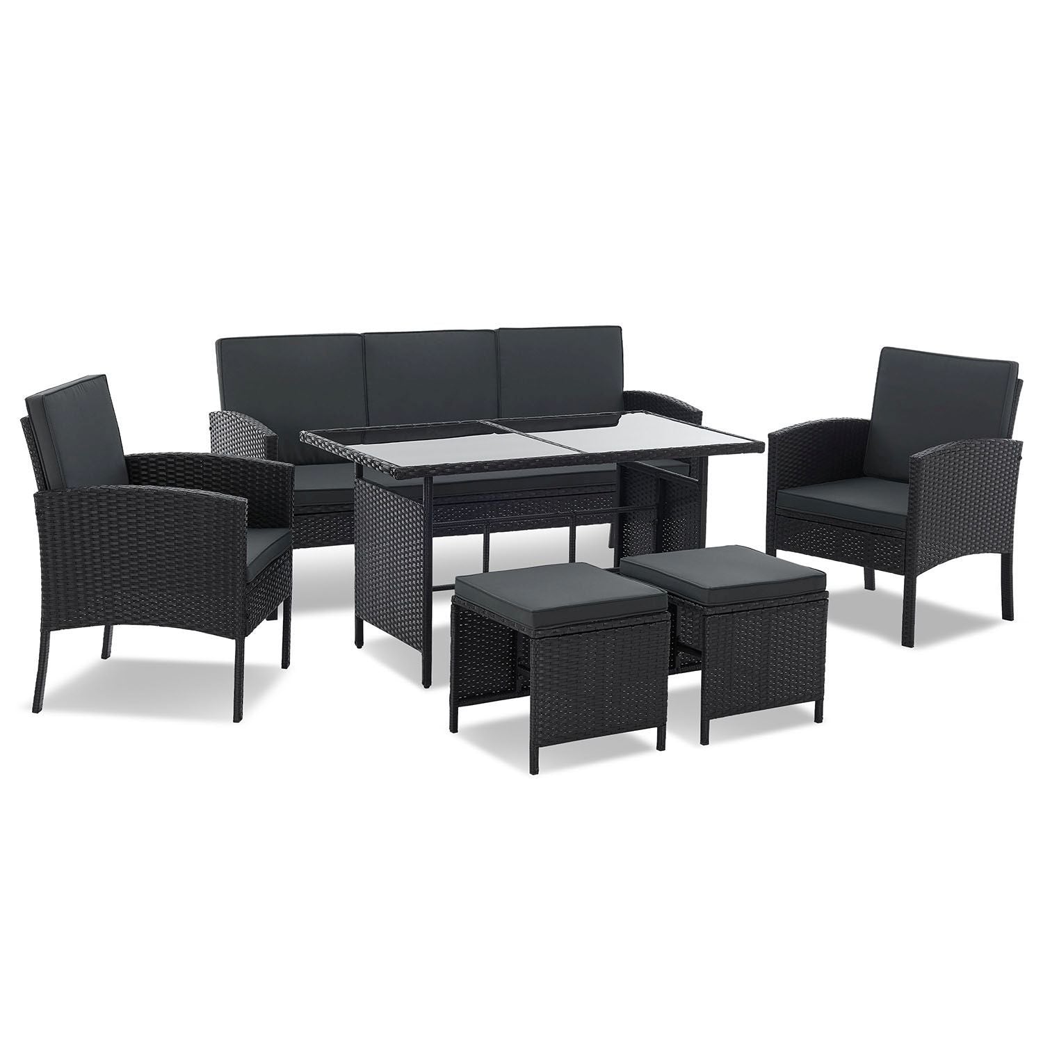 juskys-rattan-sitzgruppe-turin-f-r-7-personen-lounge-gartenset image 8