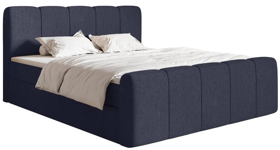 selsey-cloudy-ii-kontinentalbett-140x200-mit-stauraum-topper-marineblau-chenille image 1
