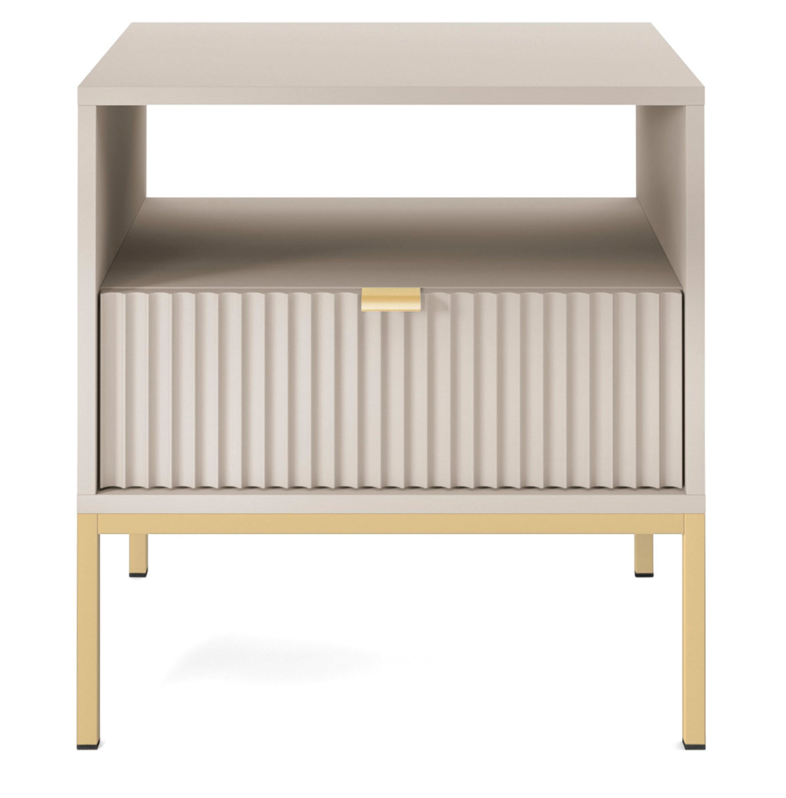 selsey-vellore-nachttisch-54-cm-kaschmir-mit-rillenfront-und-goldgestell image 3