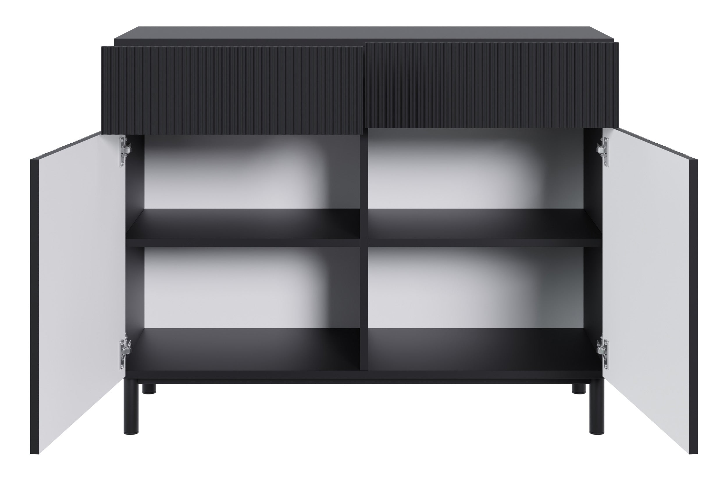 selsey-veldio-new-kommode-100-cm-zweit-rig-mit-zwei-schubladen-schwarz-gefr-ste- image 7