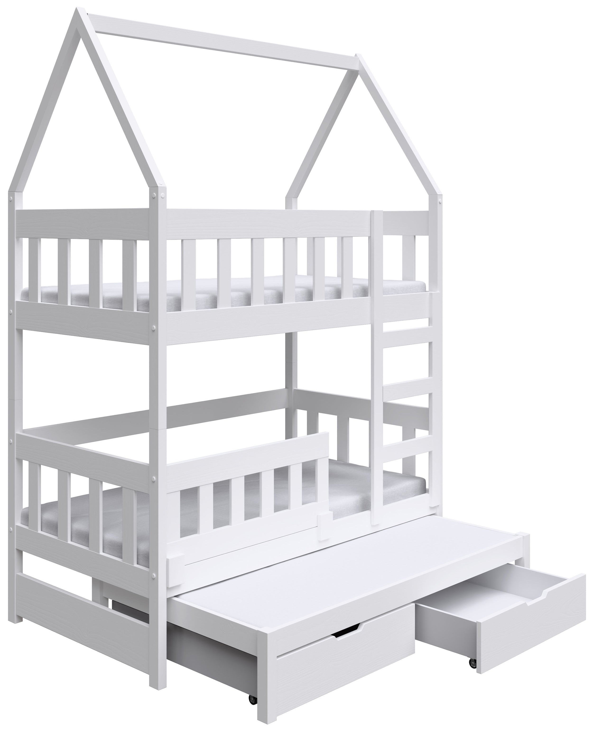 selsey-vistena-etagenbett-75x180-cm-hausform-f-r-3-personen-wei-mit-matratzen-un image 1