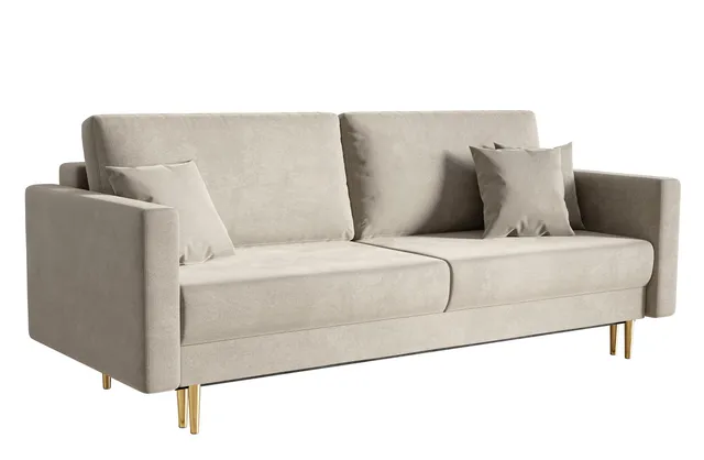 selsey-valico-ausziehbares-dreisitzer-sofa-beige-samt-wasserabweisend image 1