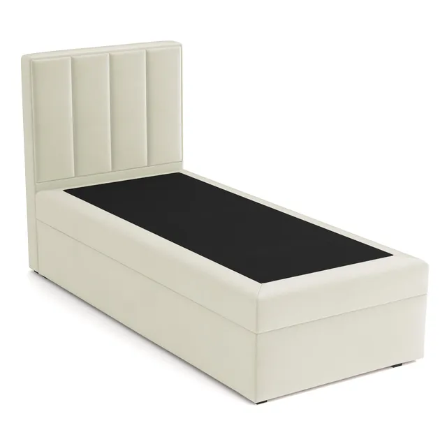 selsey-rinus-kontinentalbett-90x200-cm-creme-velours-mit-stauraum-rechts image 1